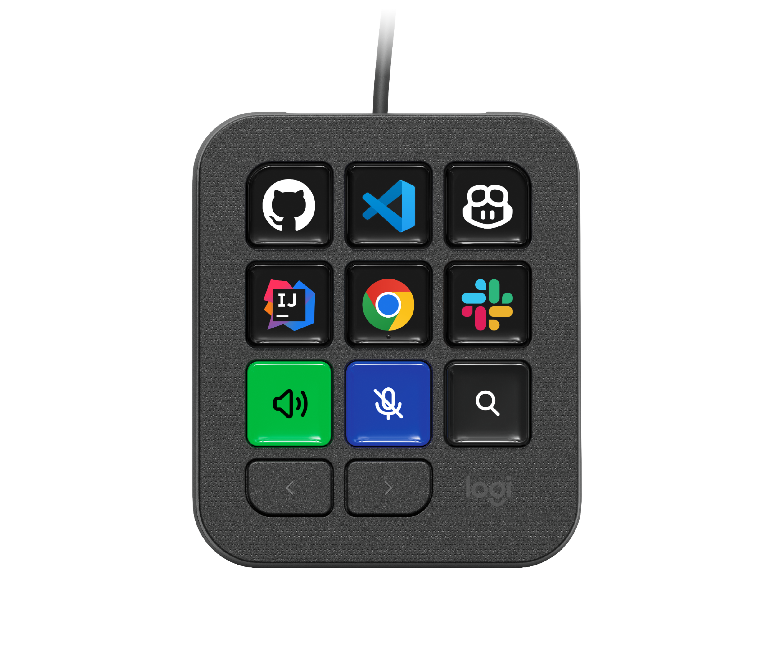 Logitech MX Keypad - Custom Macro Pad For Coders in Graphite