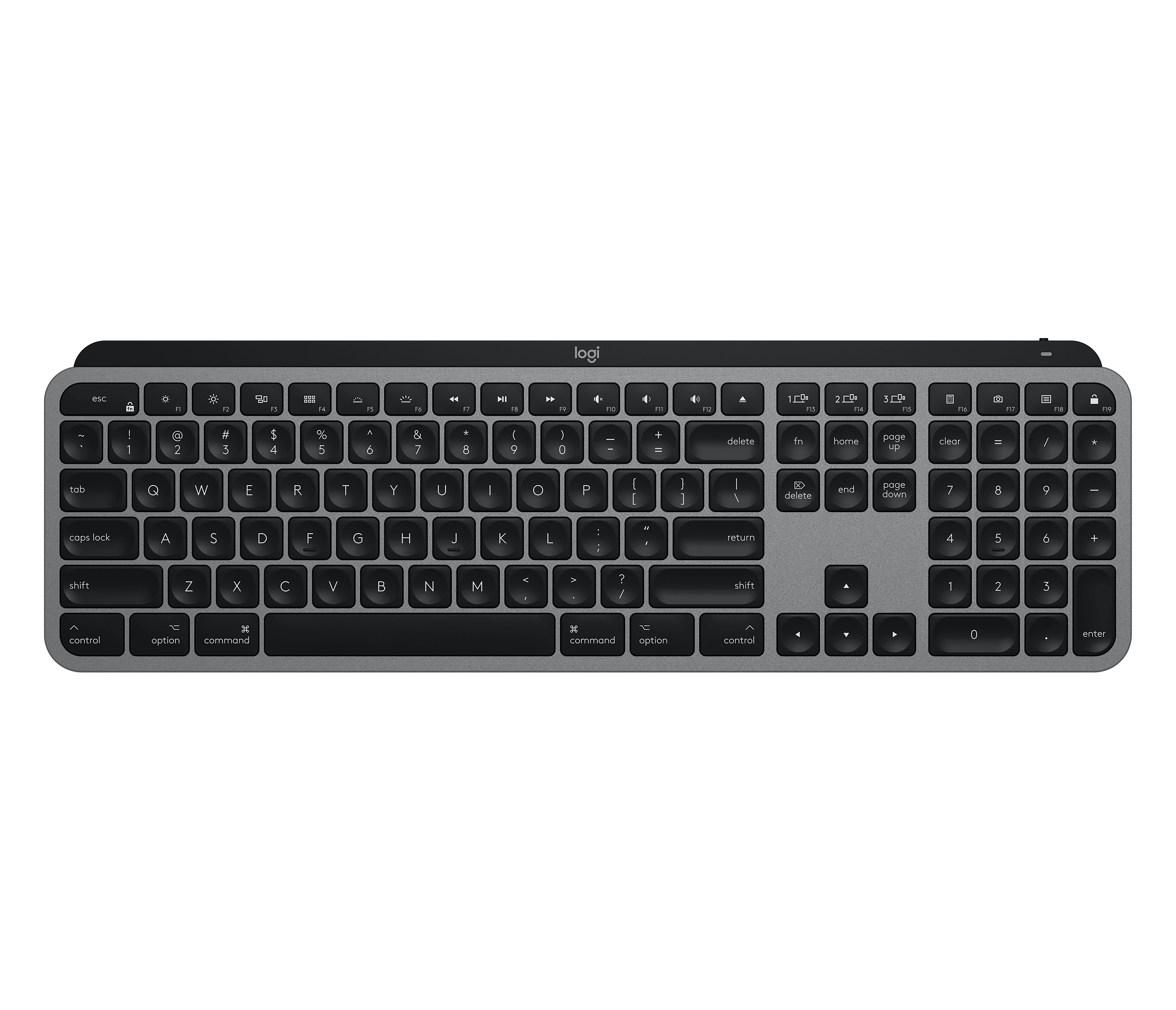 Logitech MX Keys for Mac - Wireless Illuminated Keyboard in Space Grey