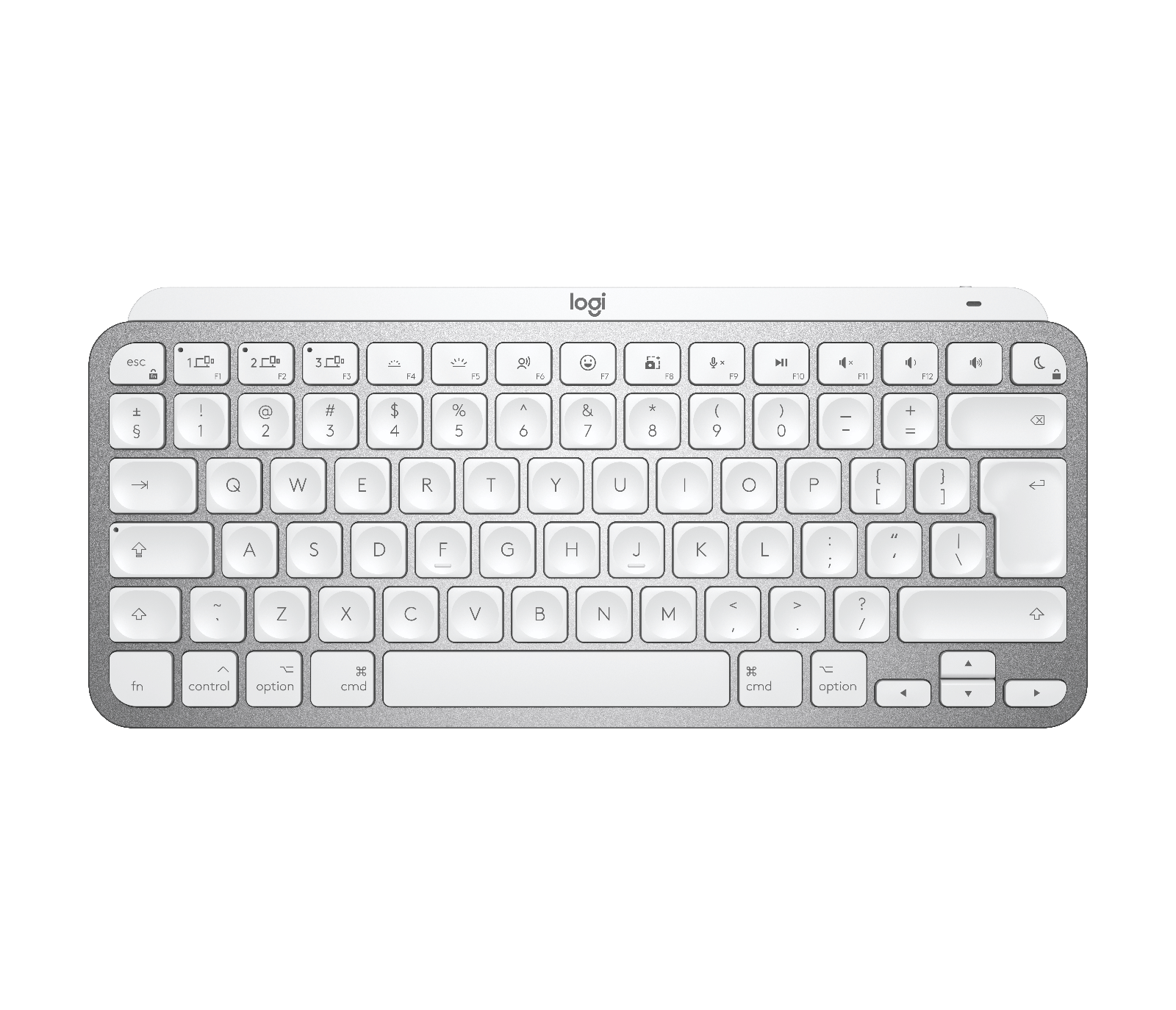 Logitech MX Keys Mini for Mac - Bluetooth Keyboard in Pale Gray