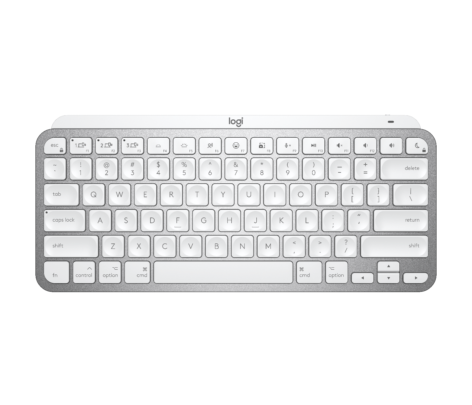 Logitech MX Keys Mini for Mac - Bluetooth Keyboard in Pale Grey