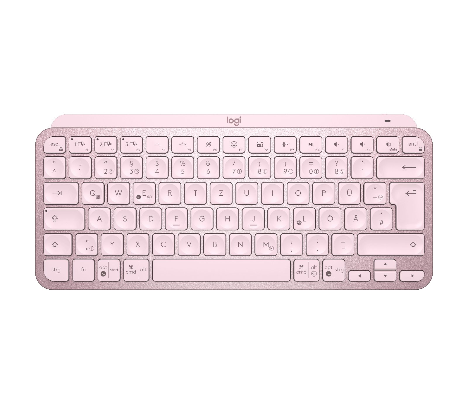 Logitech Clavier rétroéclairé sans fil MX Keys Mini en Rose