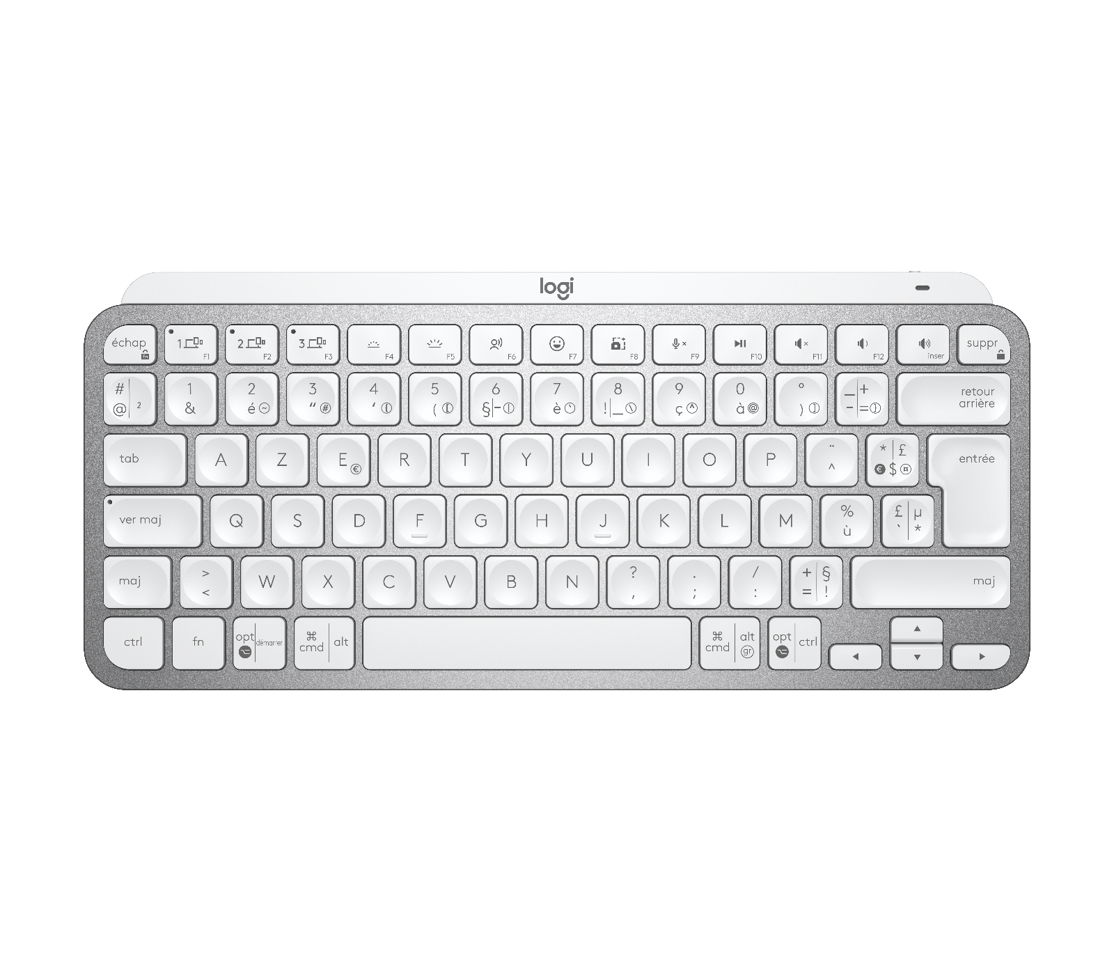 Logitech MX Keys Mini Wireless Keyboard in Pale Gray