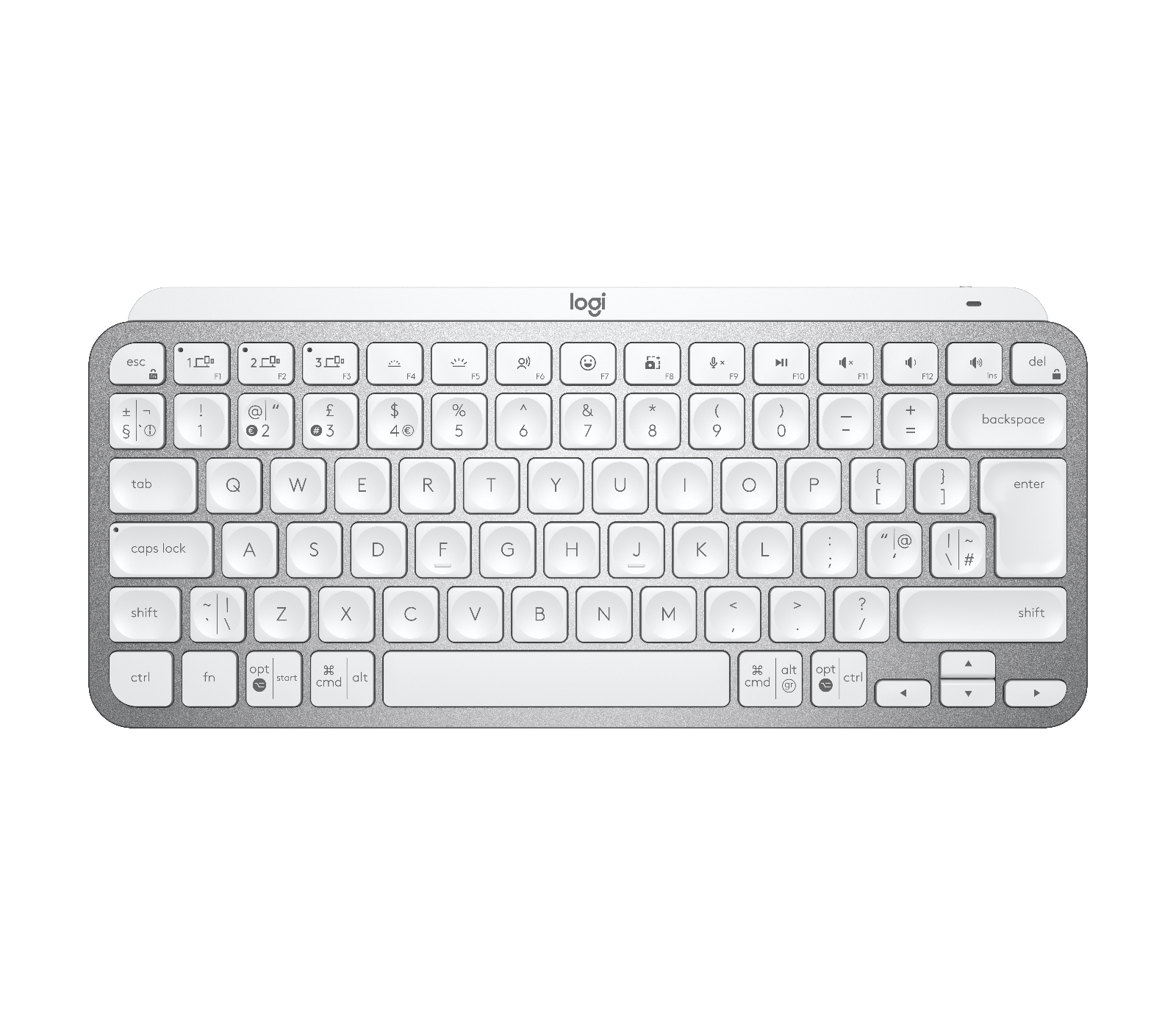 Logitech MX Keys Mini Wireless Keyboard in Pale Gray
