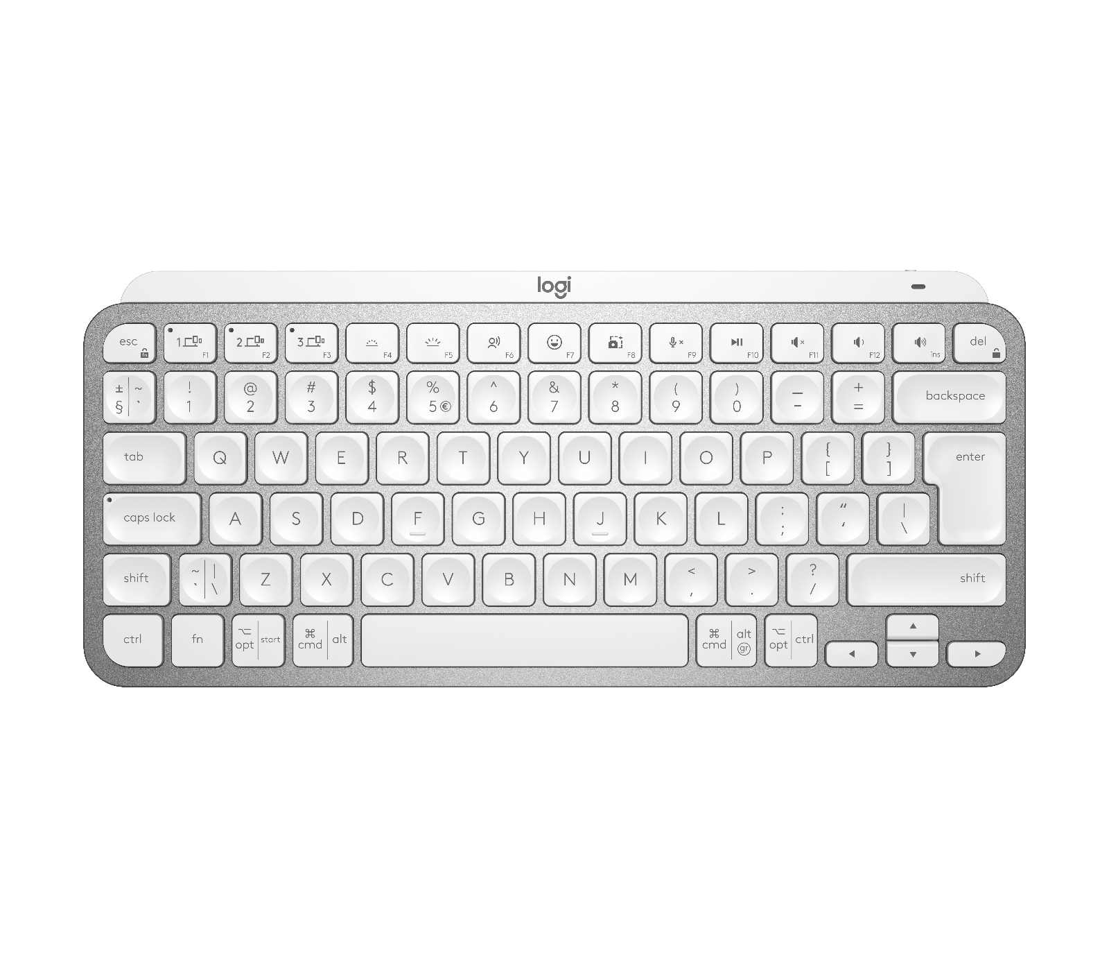 Logitech MX Keys Mini Wireless Keyboard in Pale Gray