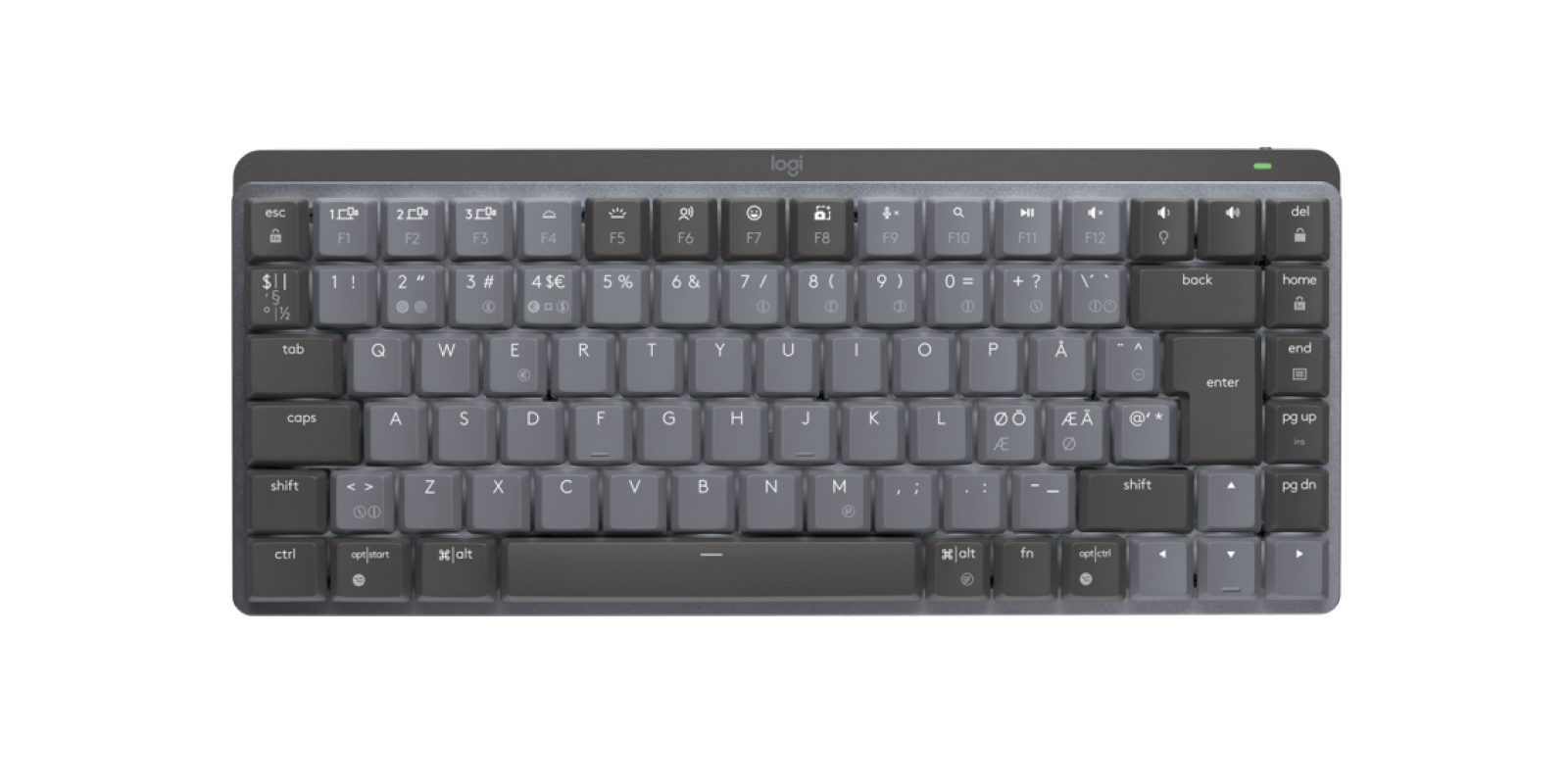 Logitech Clavier sans fil MX Mechanical Mini en Graphite