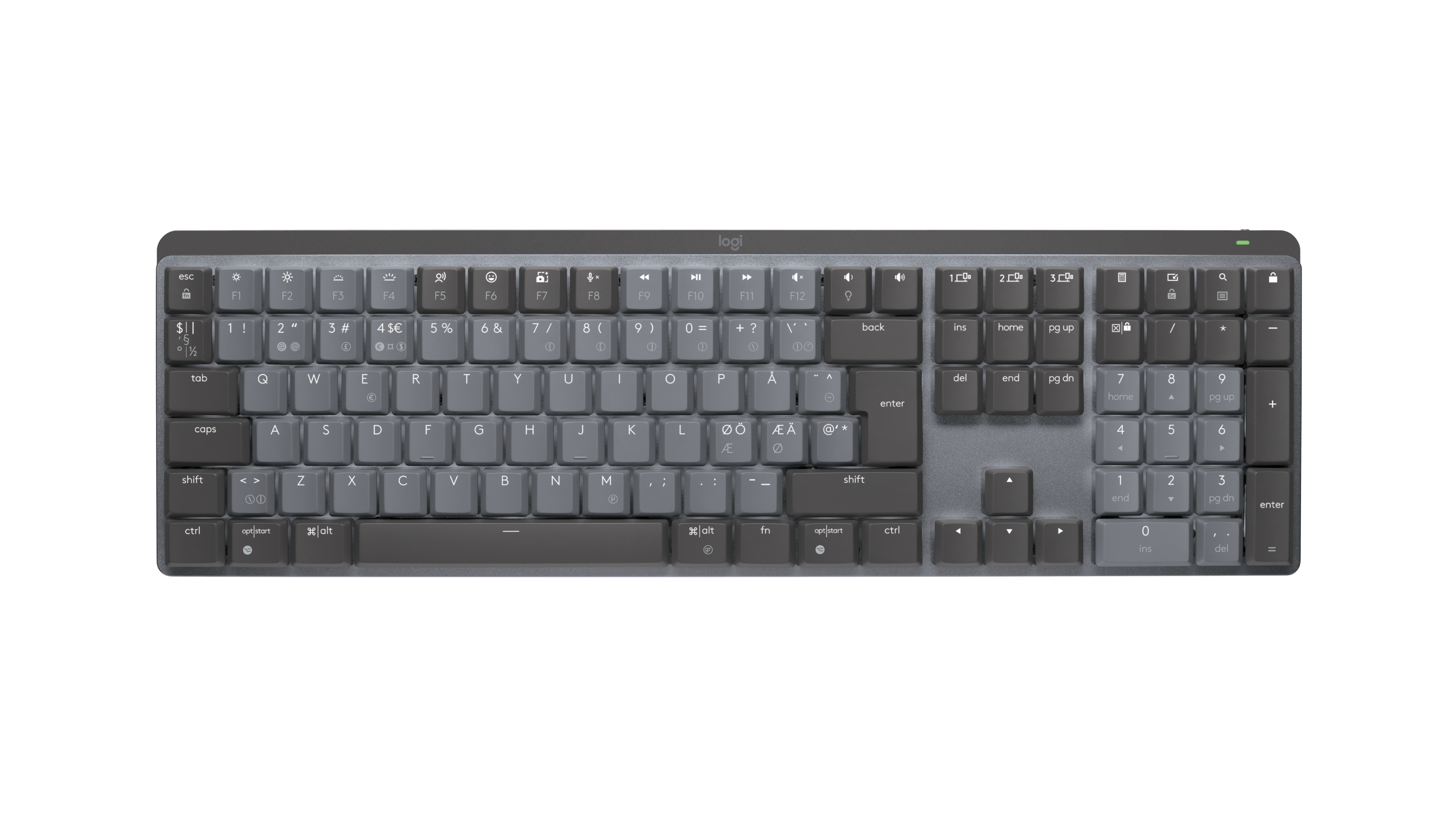 Logitech MX Mechanical Wireless Keyboard in Graphite