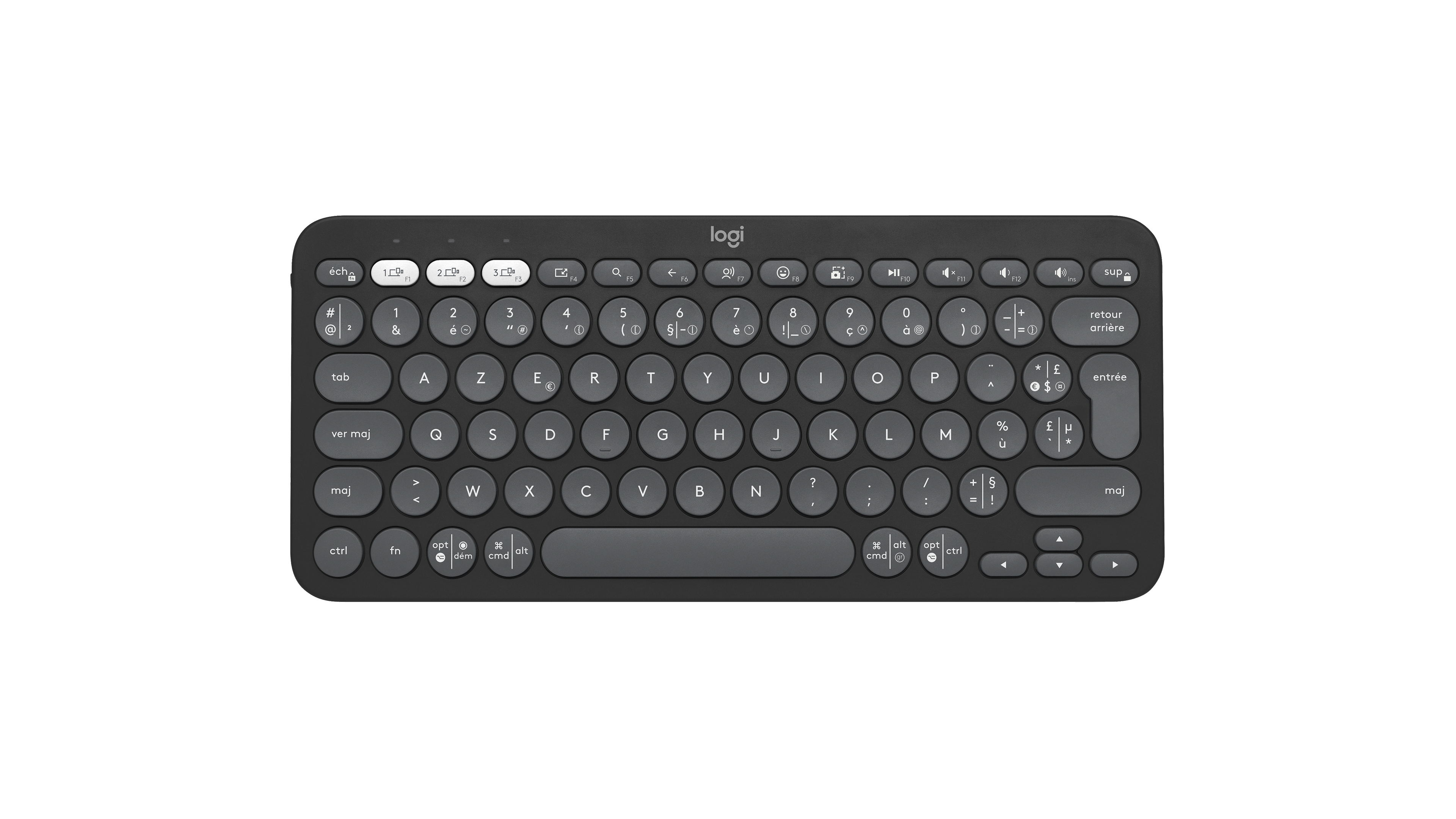 Logitech Pebble Keys 2 K380s Bluetooth Keyboard in Graphite