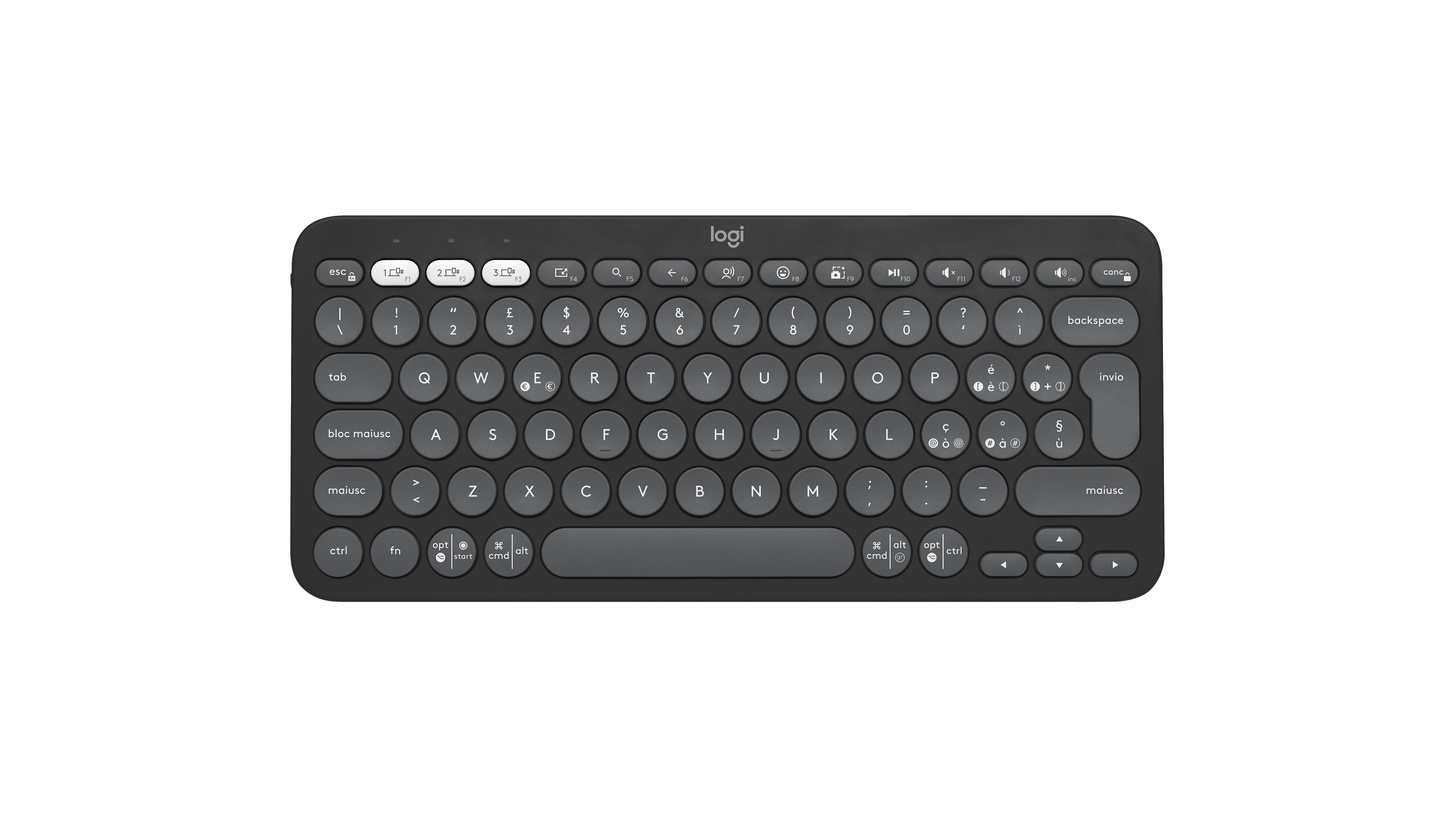 Logitech Pebble Keys 2 K380s Bluetooth Keyboard in Graphite