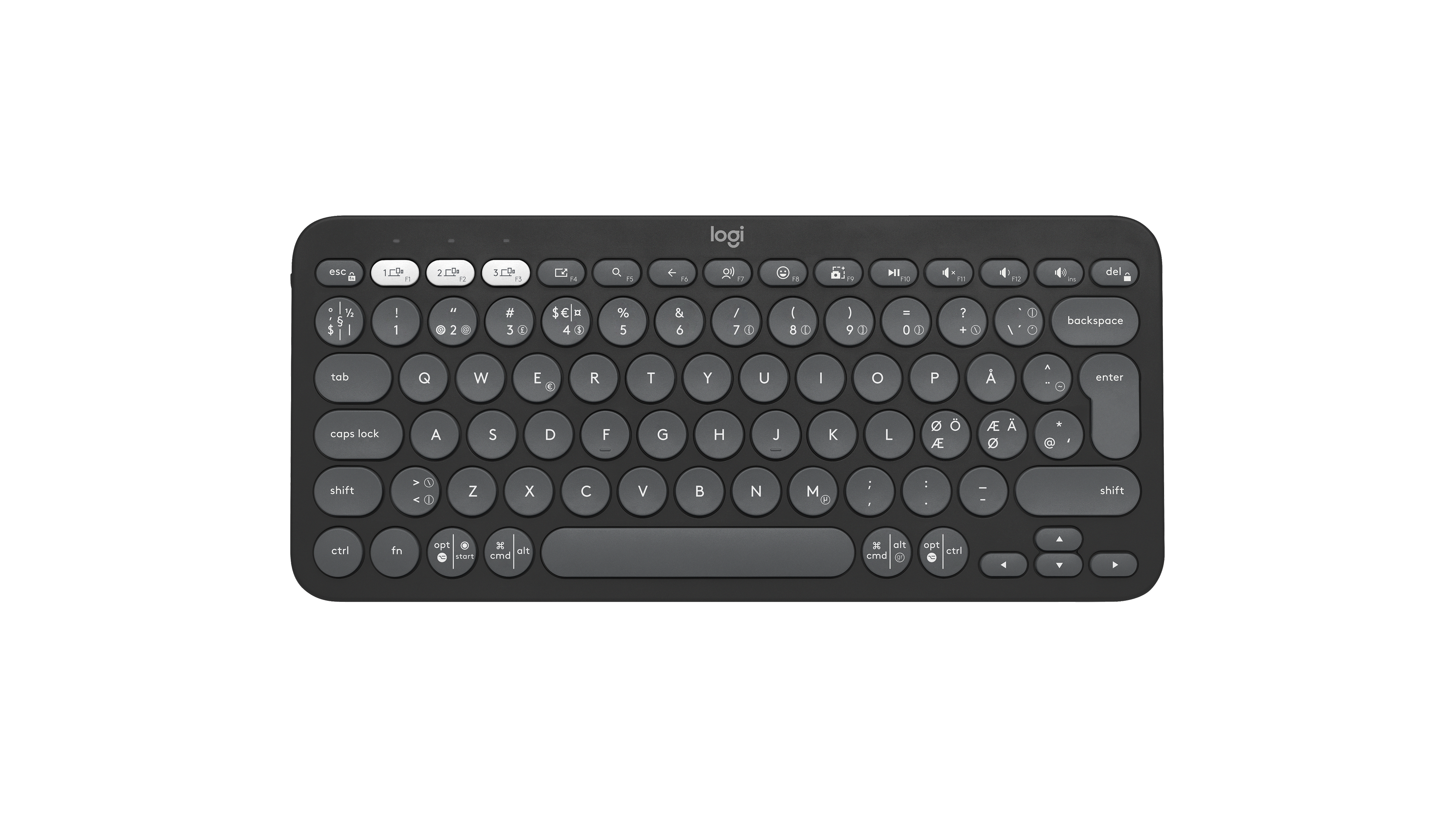 Logitech Pebble Keys 2 K380s Bluetooth Keyboard in Graphite