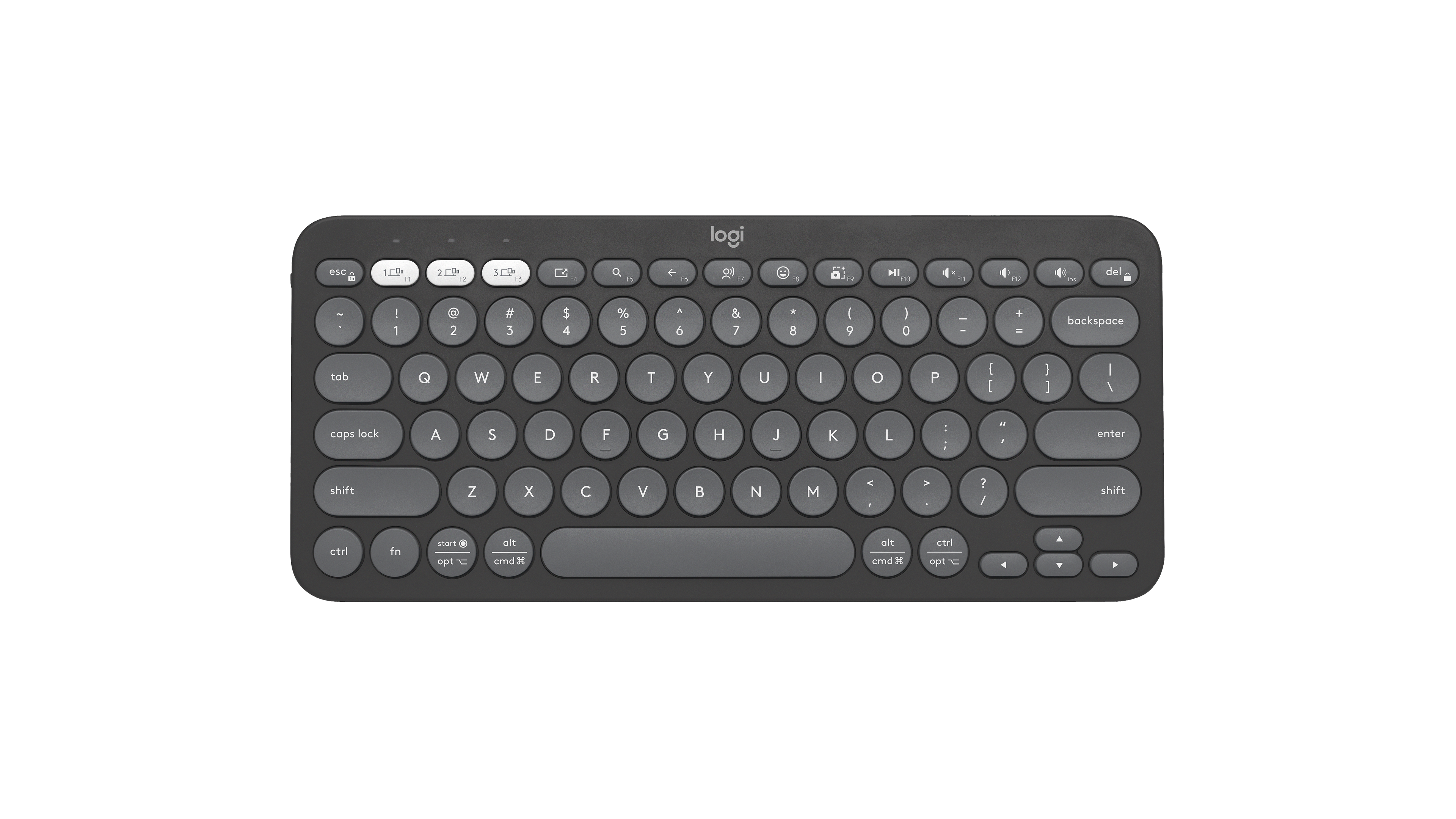 Logitech Pebble Keys 2 K380S Bluetooth Keyboard | in Tonal Graphite
