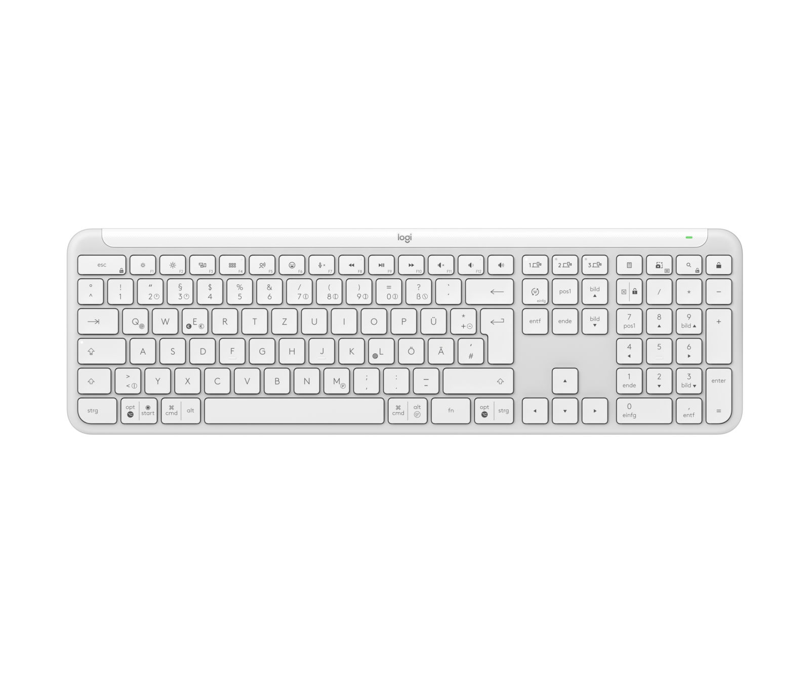 Logitech Acquista Signature Slim Wireless Keyboard K950 in Off-White, Tedesco (QWERTZ)