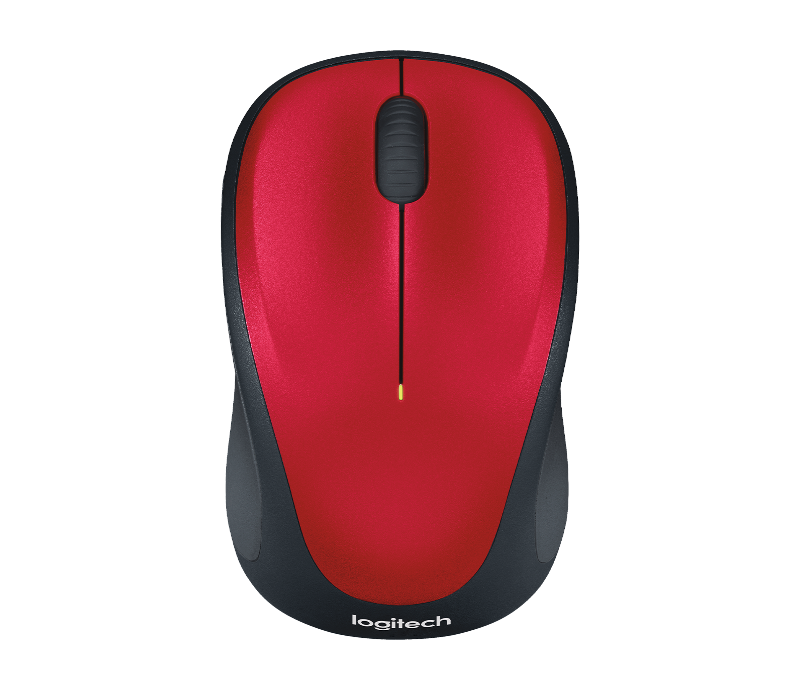 Logitech M317 Wireless Mouse with Compact Contoured Design in Red