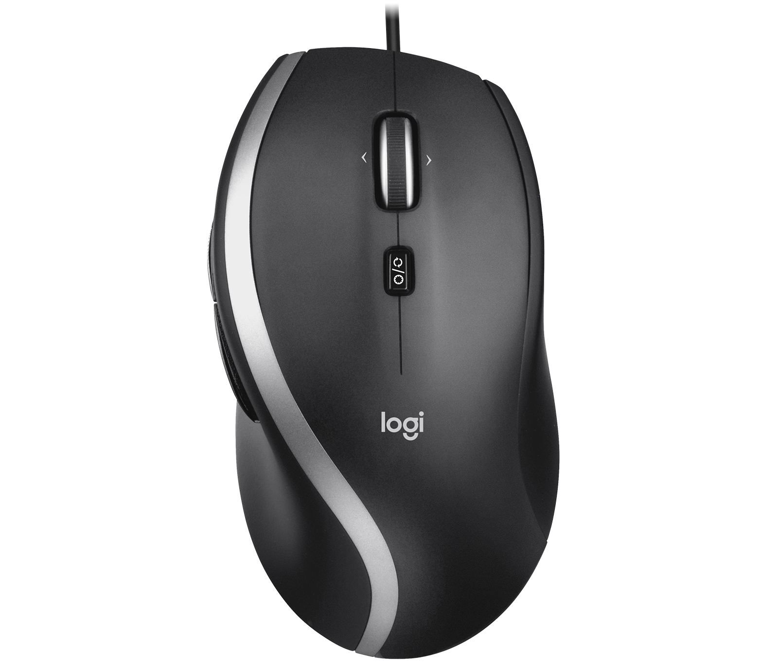 Logitech M500s Advanced Corded Mouse with 7 Custom Buttons in Black