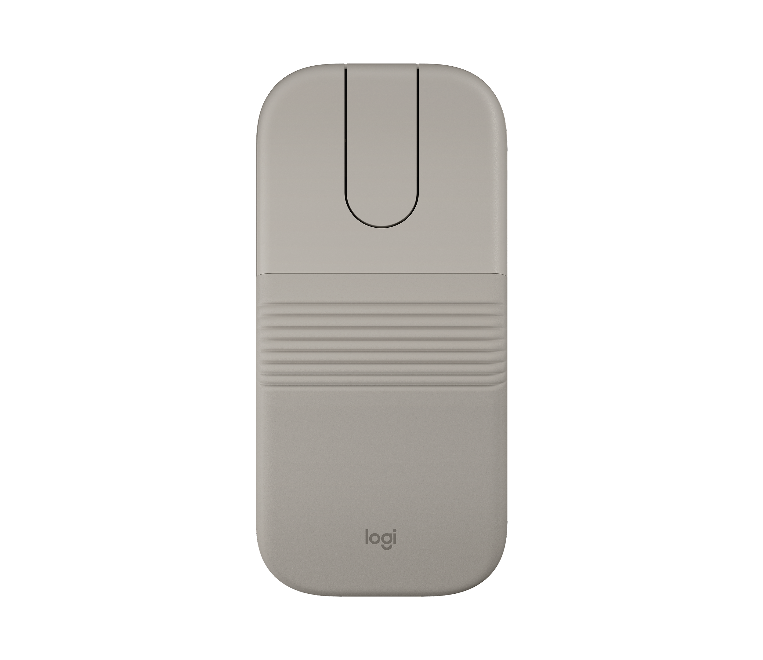 Logitech - Mobi Fold Ultra-Portable Travel Bluetooth Mouse with Touch Scroll and Quiet Clicks - Wireless - Sand