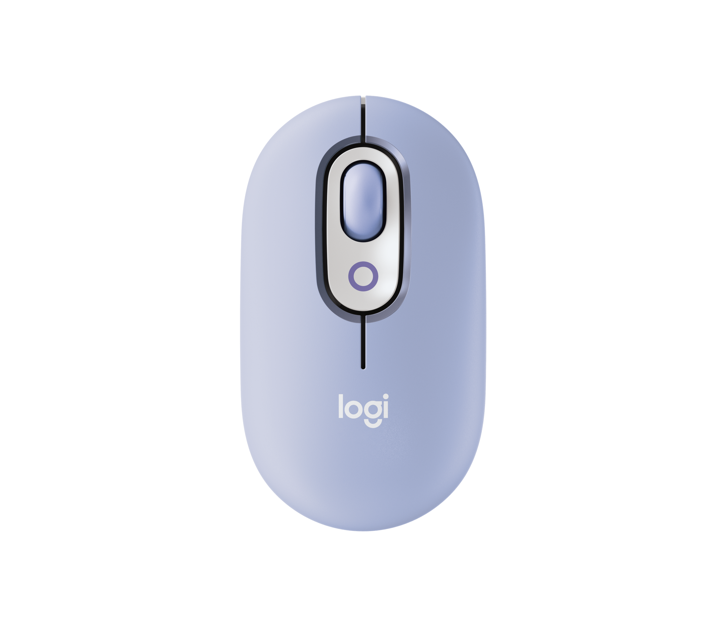 Logitech POP Wireless Mouse with Emoji Button Function in Lilac