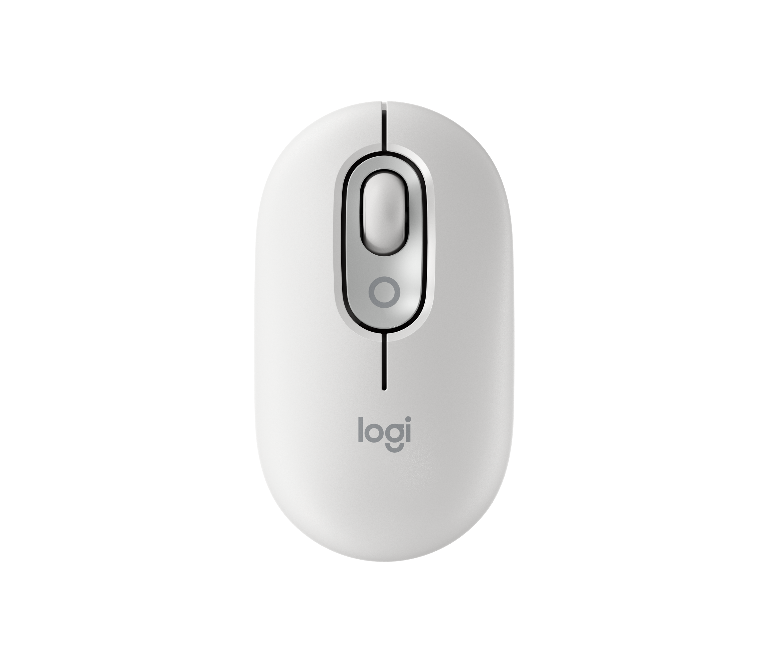 Logitech POP Wireless Mouse with Emoji Button Function in Off-white