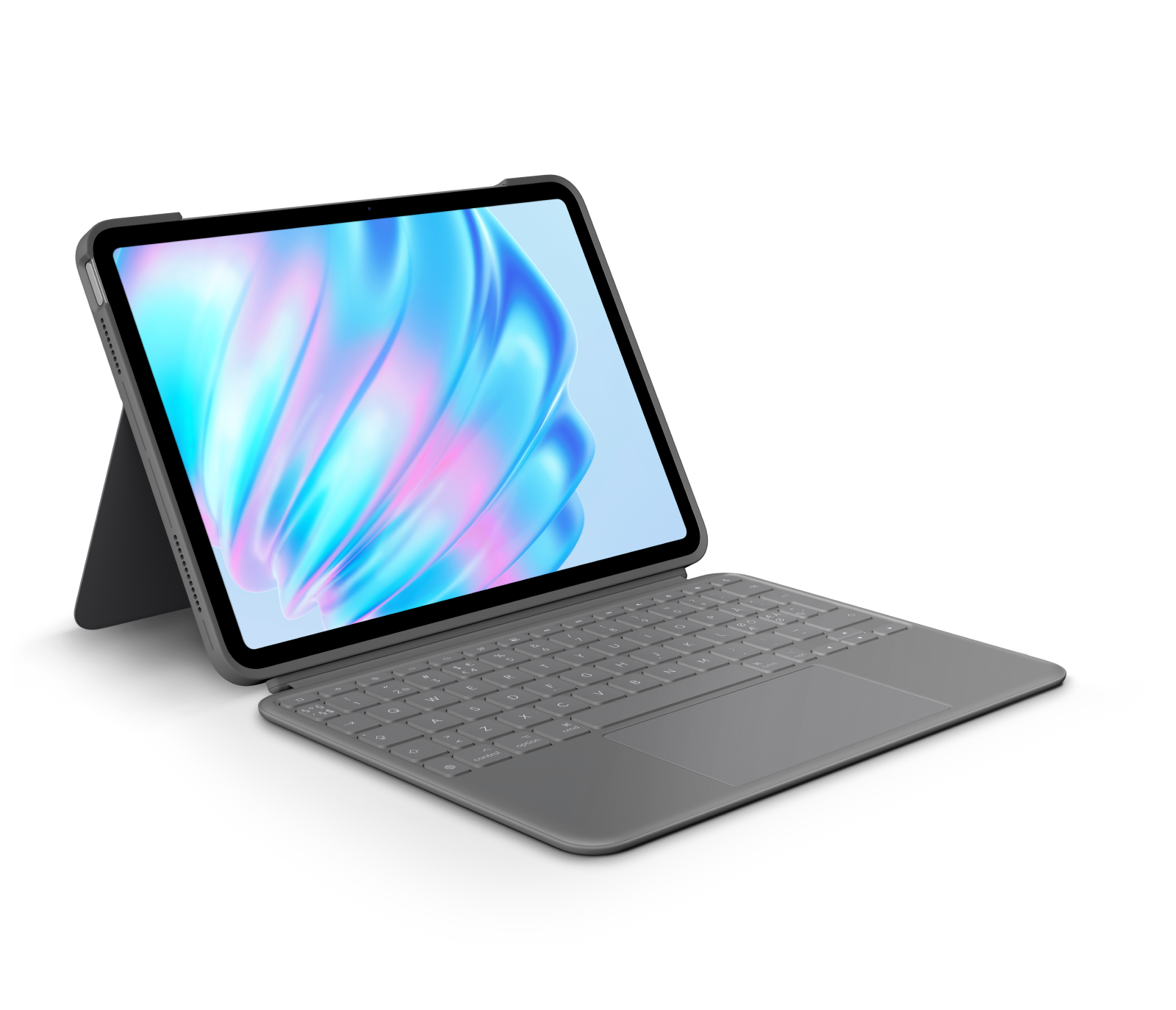 Logitech Custodia con tastiera Combo Touch per iPad Air in Oxford Grey, iPad Air da 11 pollici (M2, M3 e M4), iPad Air (5a generazione)