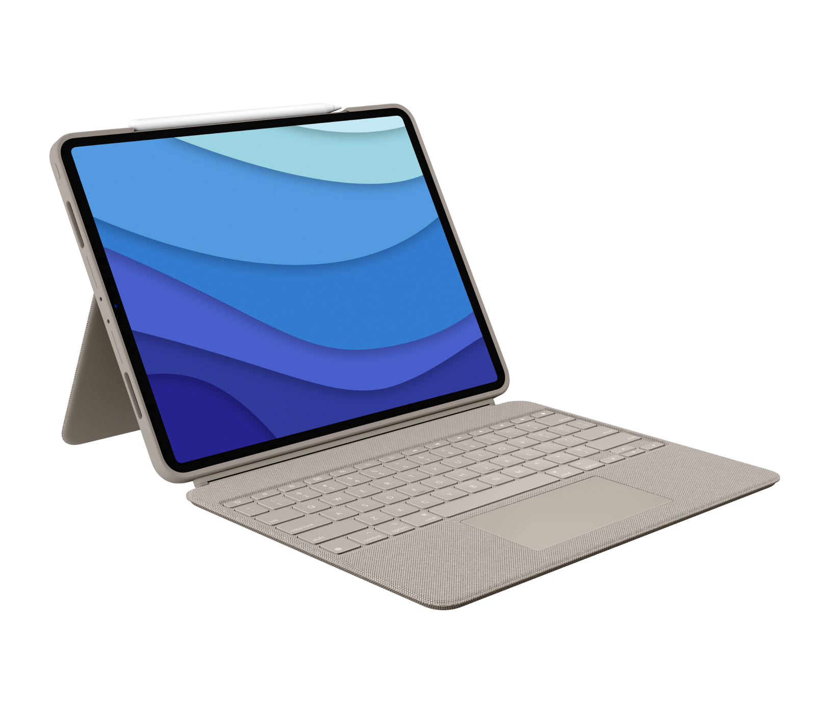 Logitech Combo Touch Keyboard Case for iPad Pro in Sand