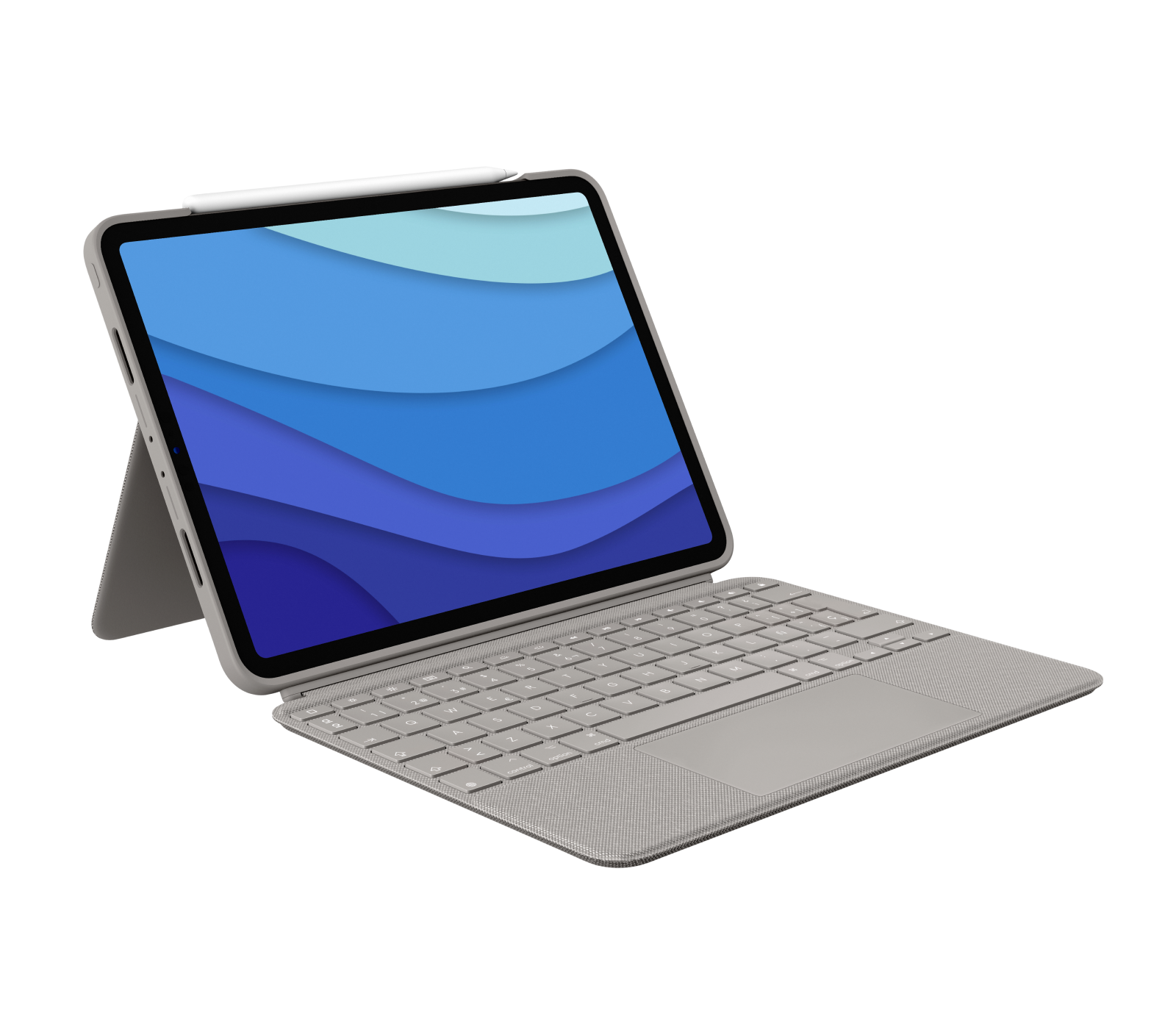 Logitech Combo Touch Keyboard Case for iPad Pro in Sand