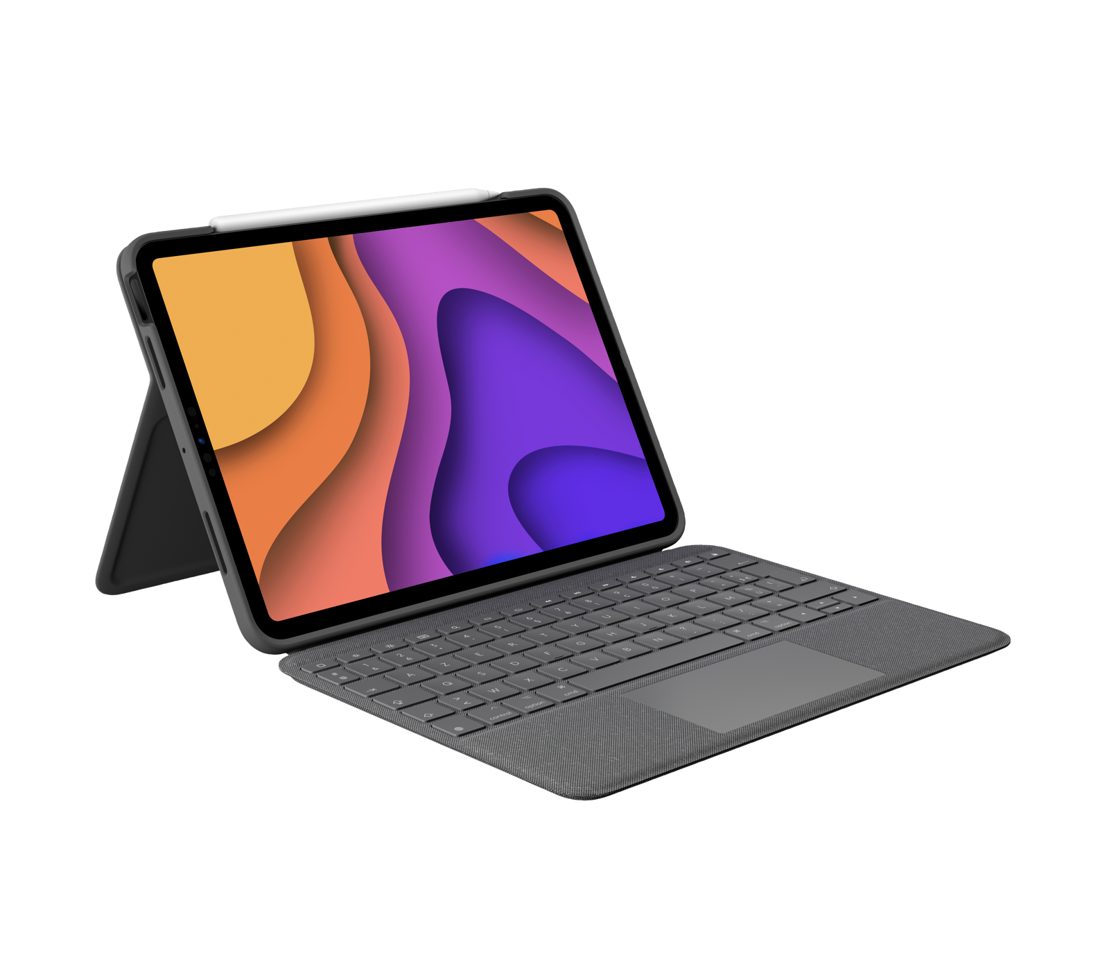 Logitech Folio Touch - Trackpad Keyboard Case for iPad Air 11-inch (M2, M3 & M4) and iPad Air (4th & 5th gen) in Oxford Grey