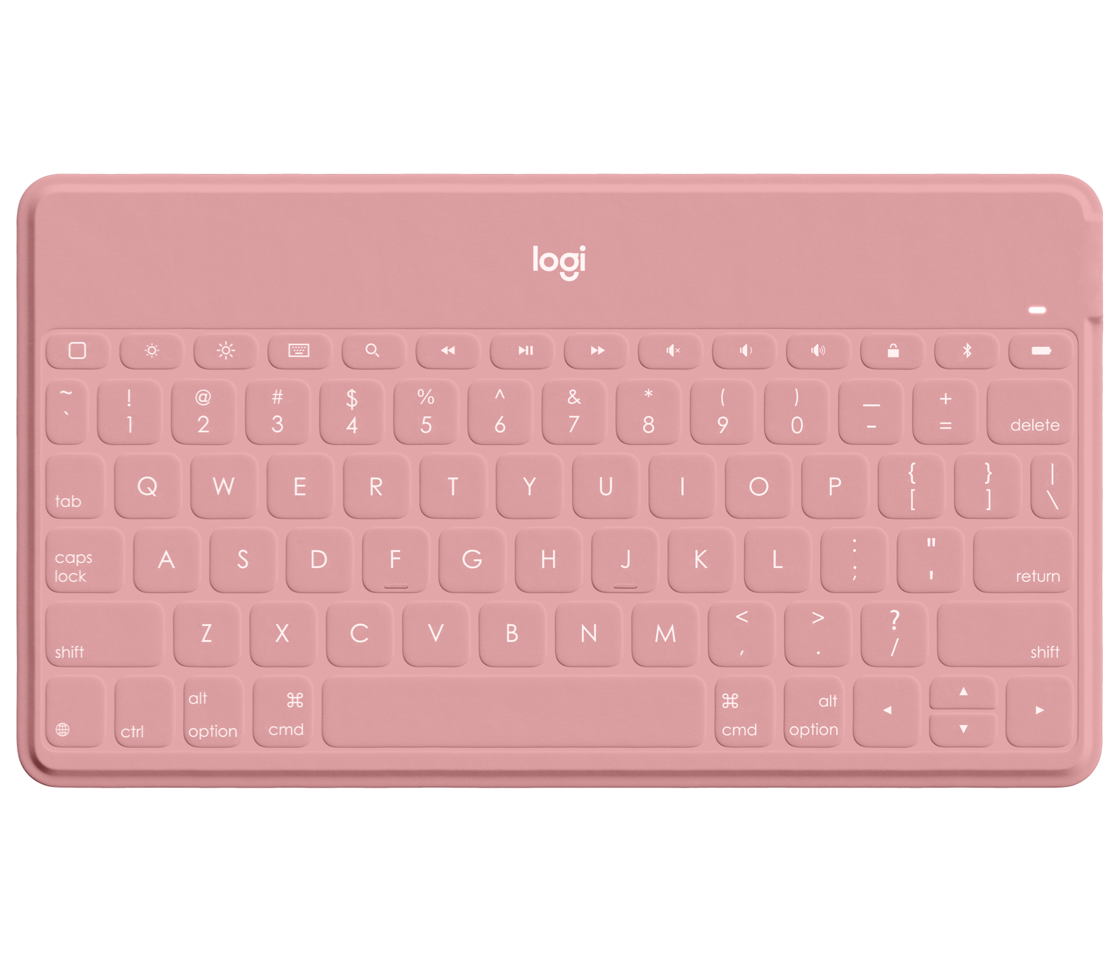 Logitech Keys-to-Go Portable Wireless Keyboard for Apple Devices in Blush/White