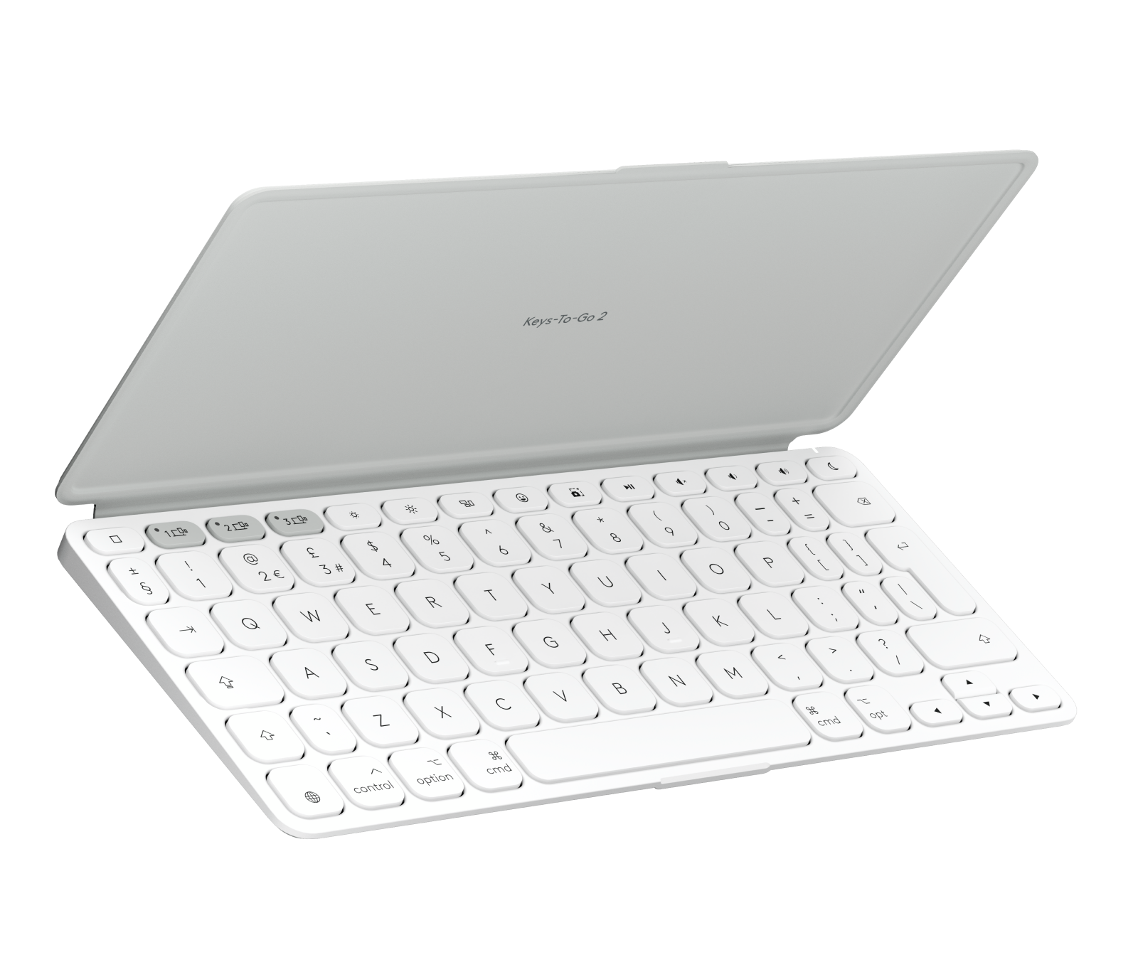 Logitech Grigio Chiaro Tastiera Keys-To-Go 2 Per Ipad In Inglese Regno Unito (Qwerty)
