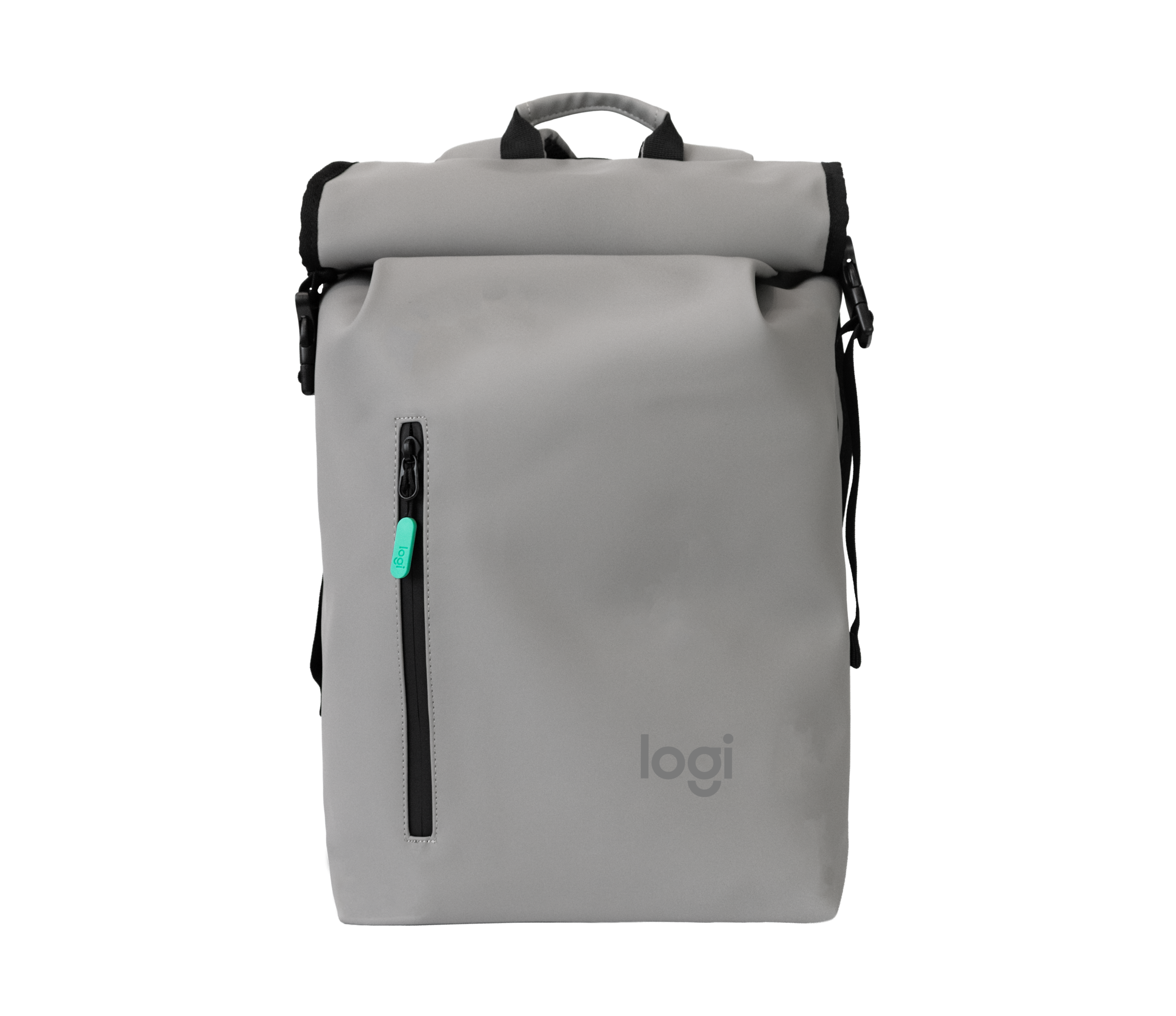 Logitech Waterbestendige rolltop-rugzak in Graphite