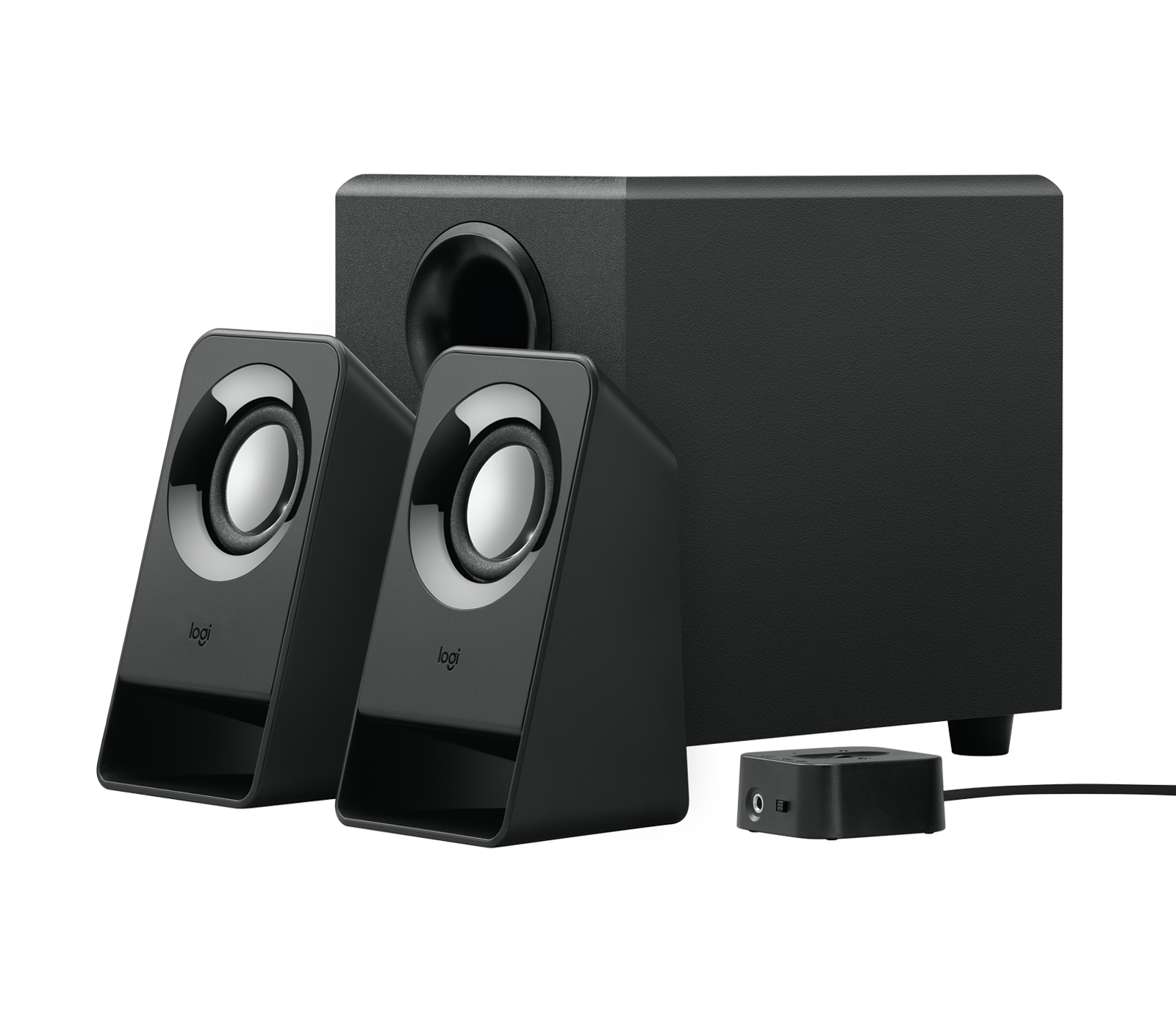 Logitech Z213 Compact 2.1 Speaker System with Control Pod in Black