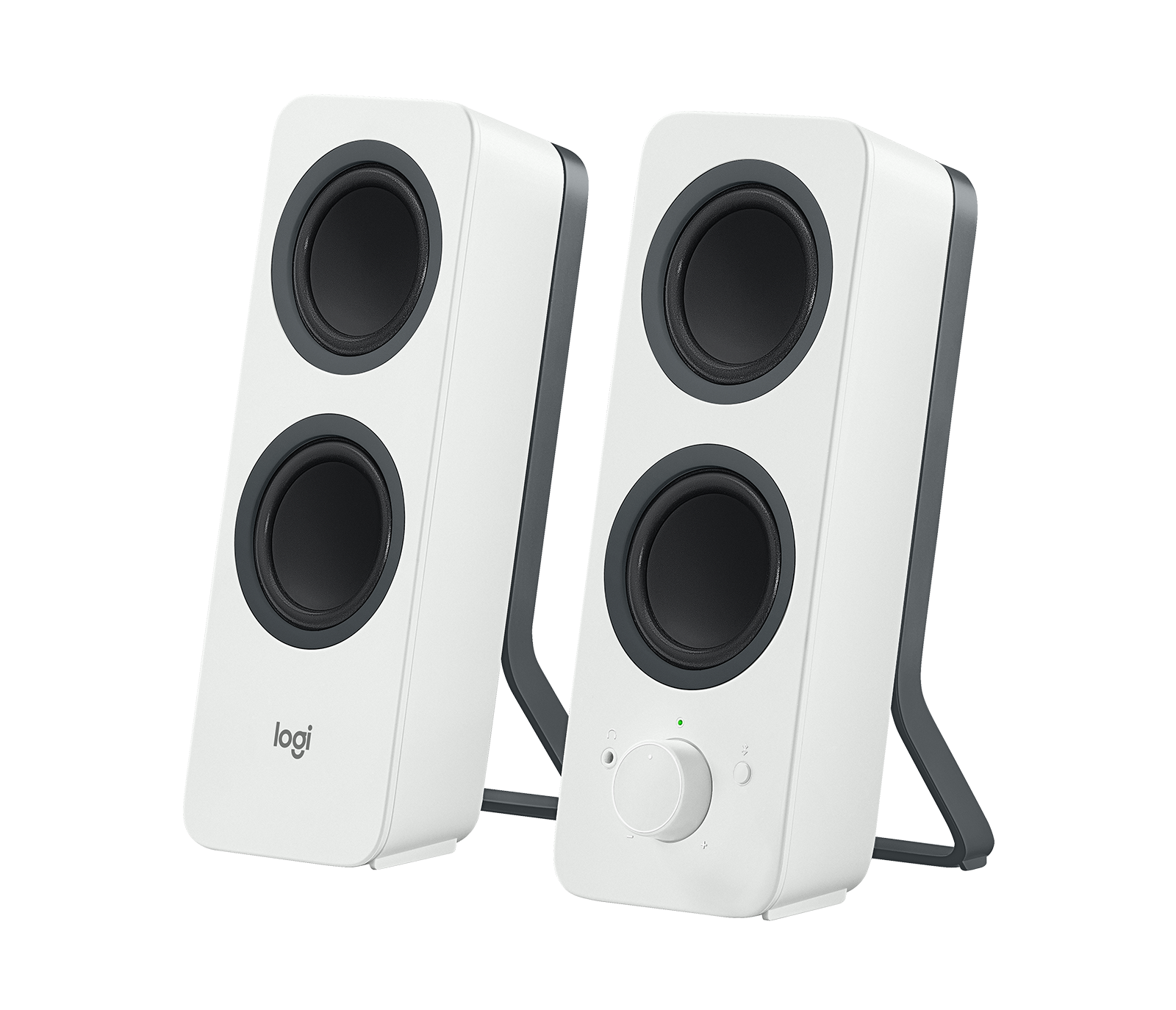 Altoparlanti stereo per computer Logitech Z207 2.0 con Bluetooth in Off-White