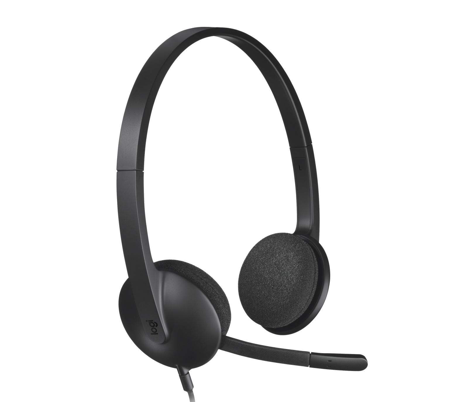 Logitech H340 USB PC Headset with Noise-Cancelling Mic in Black