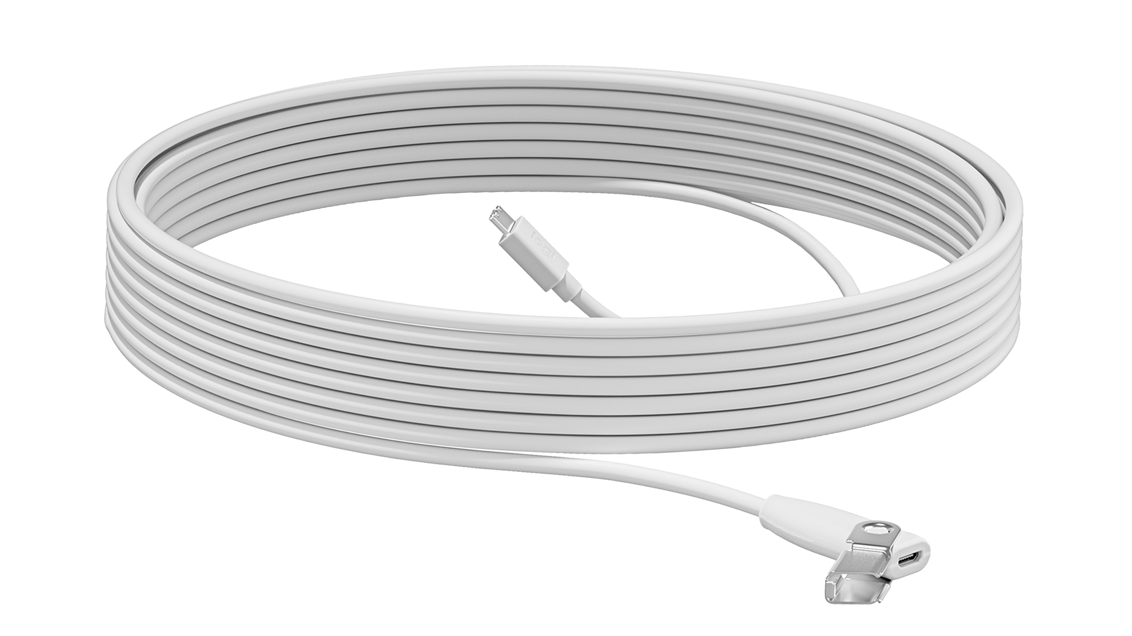 Logitech Rally Mic Pod 10m Extension Cable - White