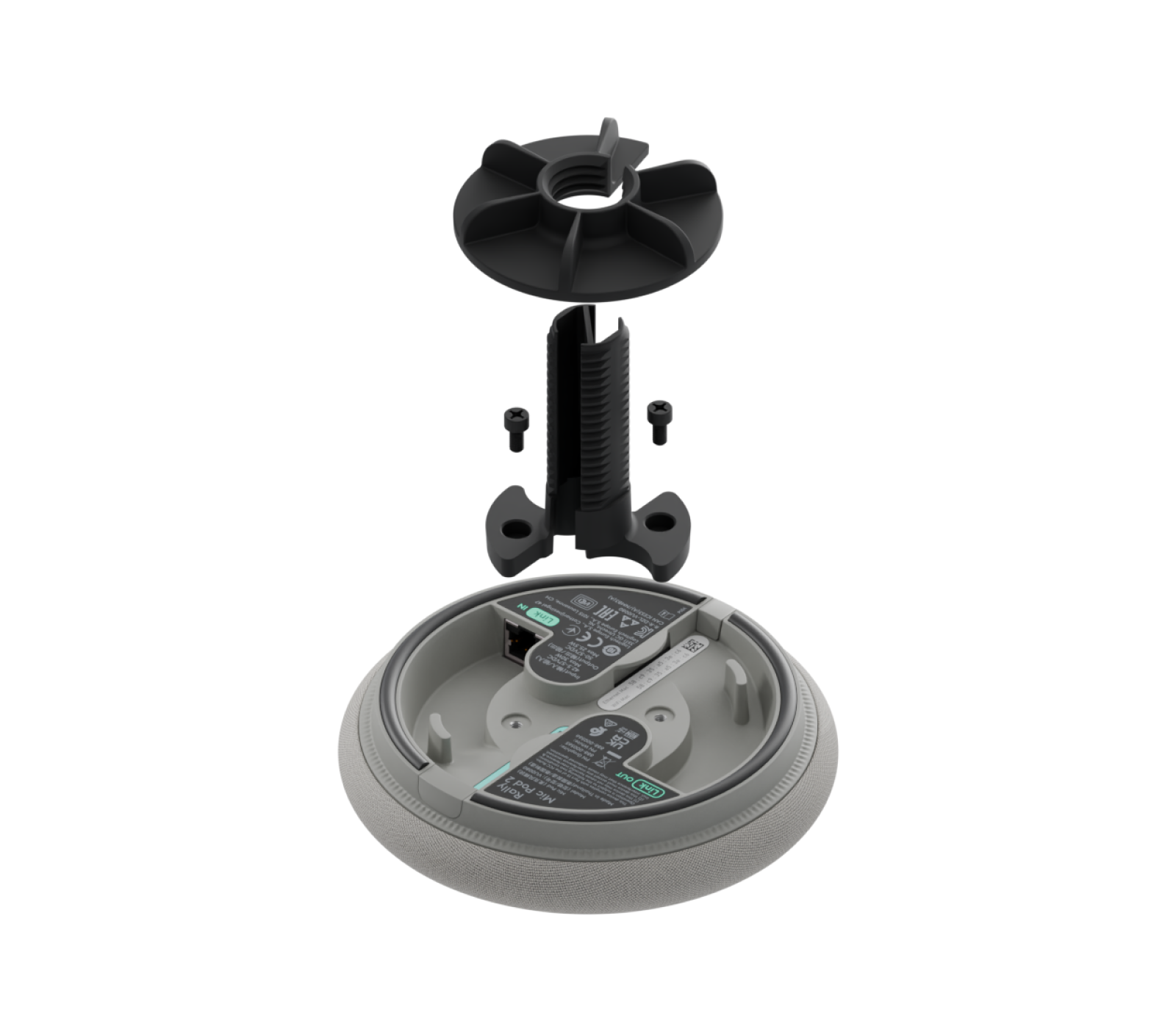 Logitech Rally Mic Pod 2 Mount in Graphite