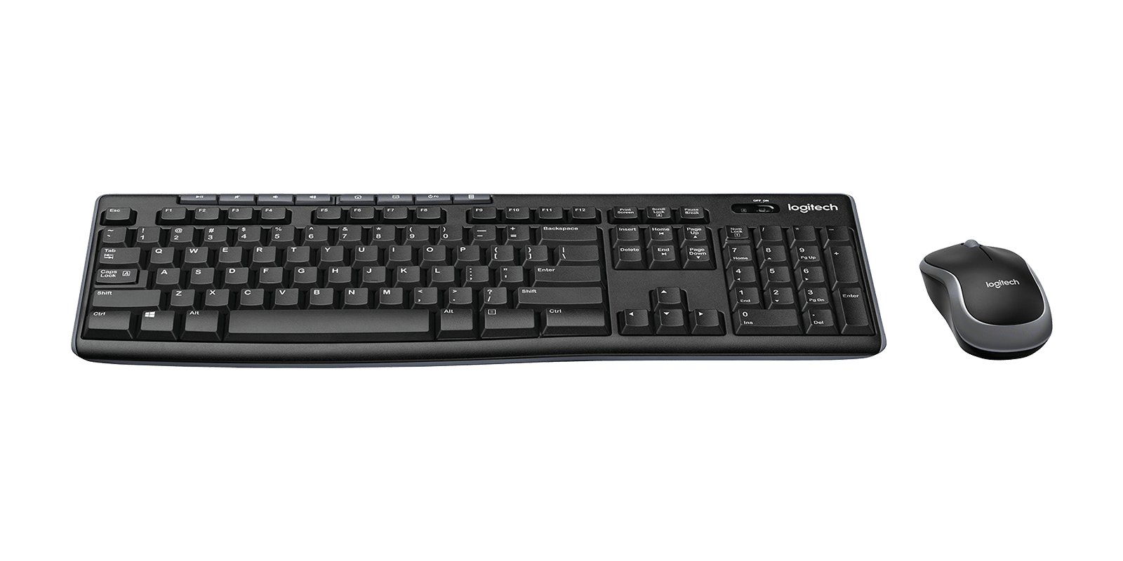 Logitech MK270 Wireless Keyboard and Mouse Combo, цвет: Чёрный — фото 2