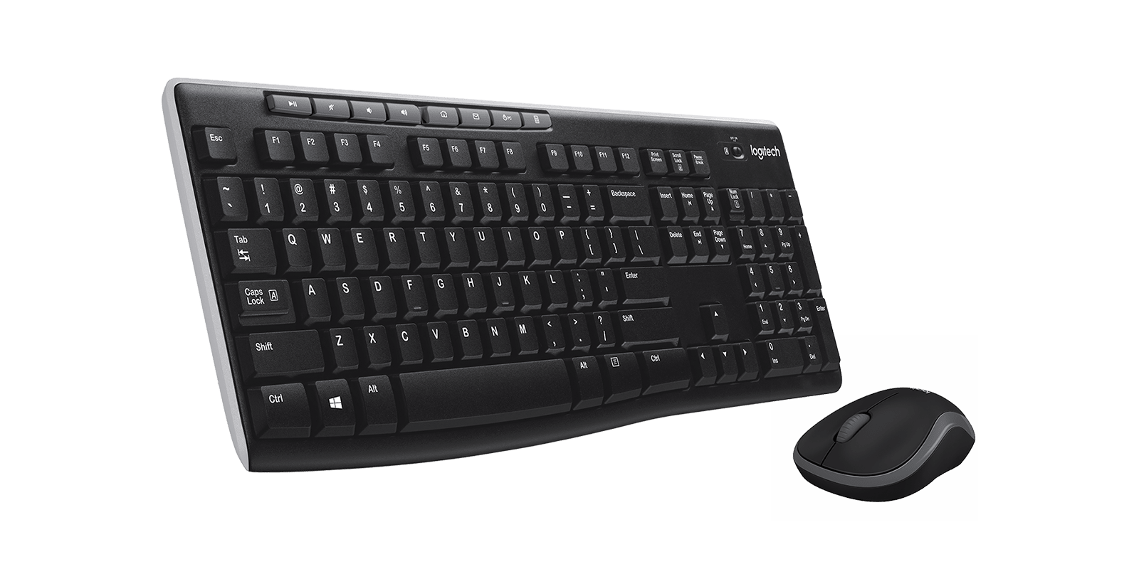Logitech MK270 Wireless Keyboard and Mouse Combo, цвет: Чёрный — фото 3