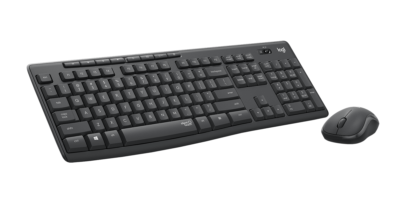 Logitech MK295 Silent Wireless Combo, цвет: Графитовый — фото 3