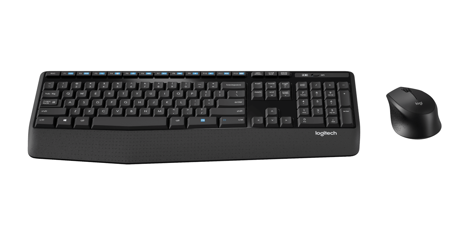 Logitech MK345 Comfort Wireless Keyboard and Mouse Combo, цвет: Чёрный — фото 1