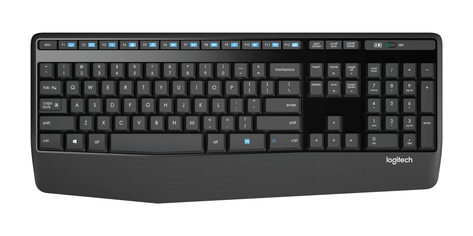 Logitech MK345 Comfort Wireless Keyboard and Mouse Combo, цвет: Чёрный — фото 2
