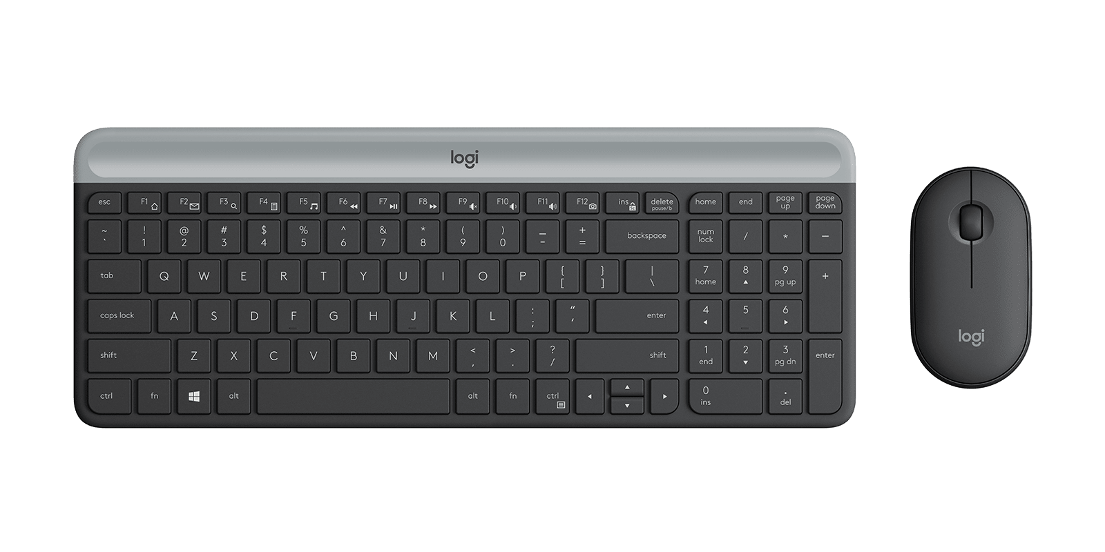 Logitech MK470 Slim Combo, цвет: Графитовый