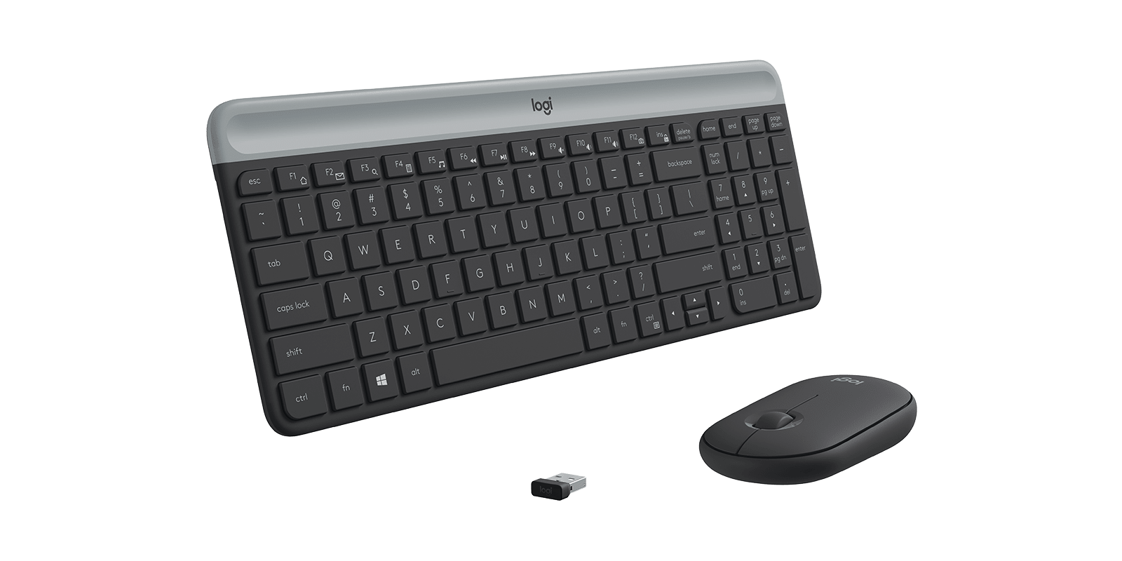 Logitech MK470 Slim Combo, цвет: Графитовый — фото 4