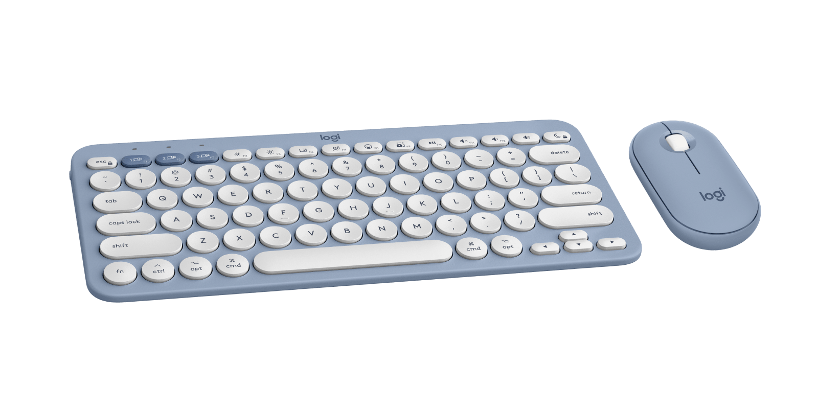 Logitech Pebble 2 Combo for Mac, цвет: Синий — фото 2