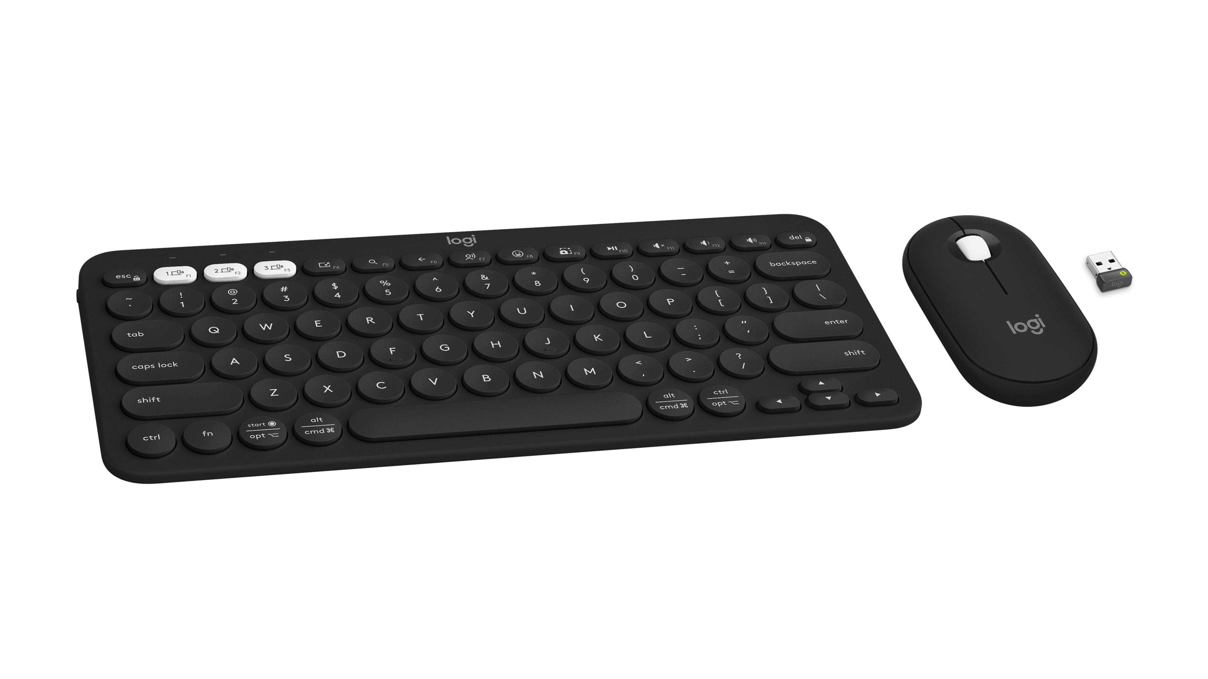 Logitech Pebble 2 Combo, цвет: Чёрный — фото 3