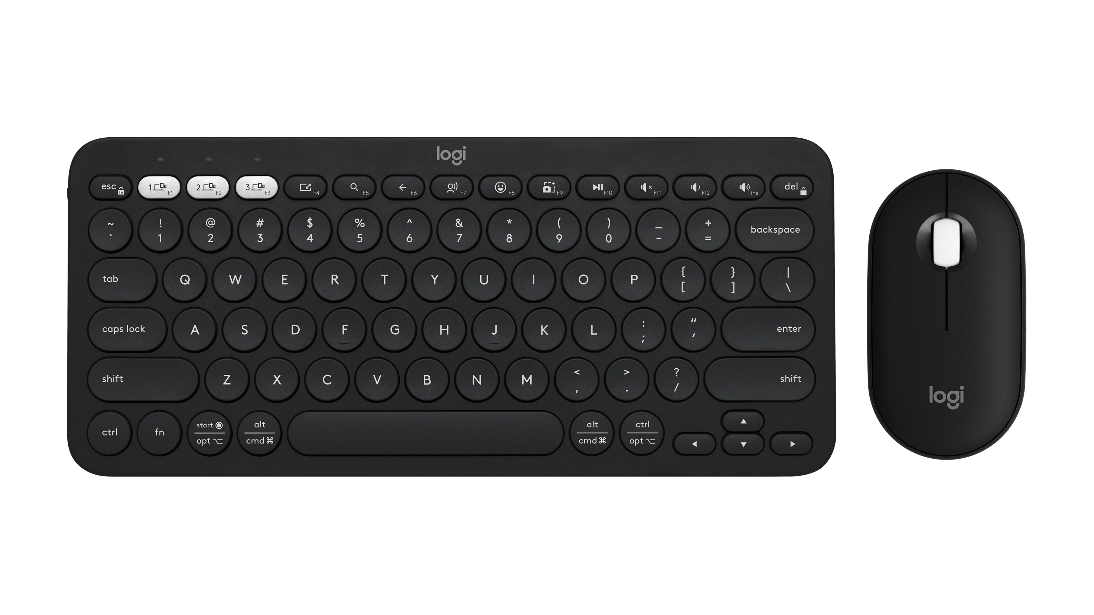 Logitech Pebble 2 Combo, цвет: Чёрный — фото 1