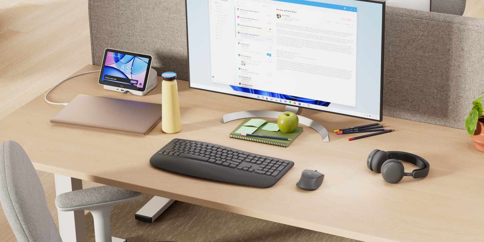 Logitech Signature Comfort Plus Combo MK880 for Business, цвет: Графитовый — фото 7