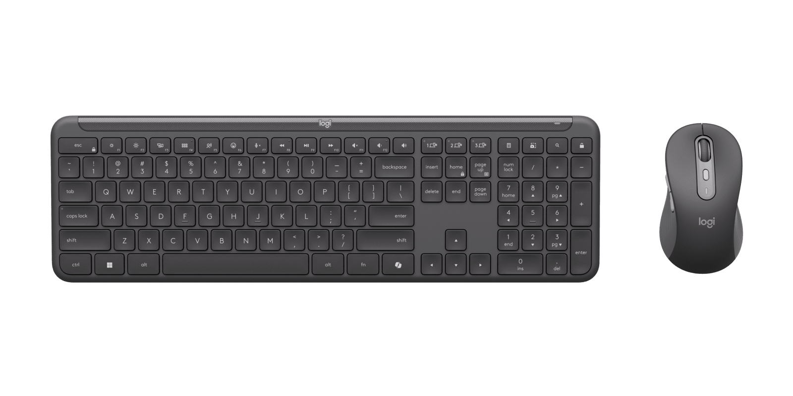 Logitech Signature Slim Combo MK955 for Business Copilot Edition, цвет: Графитовый