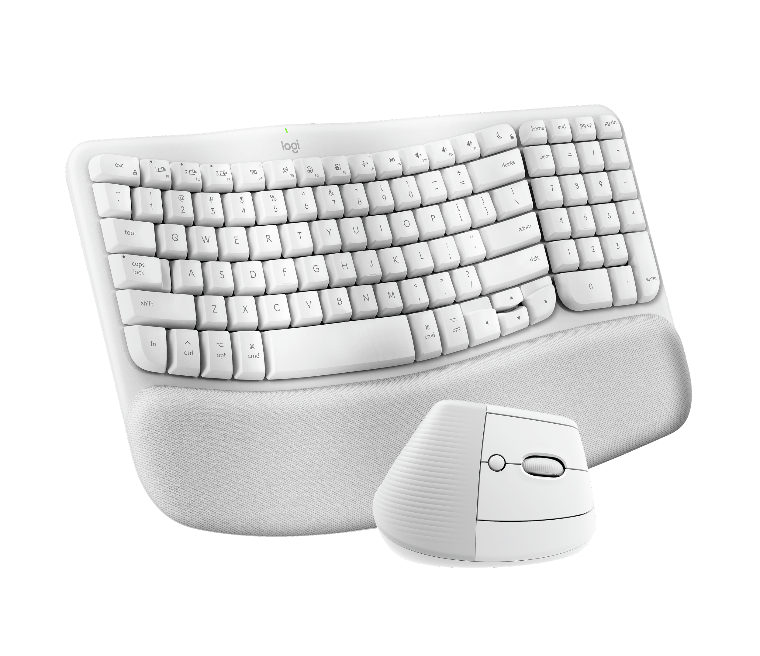 Logitech Wave Keys and Lift Combo for Mac, цвет: Молочно-белый — фото 2