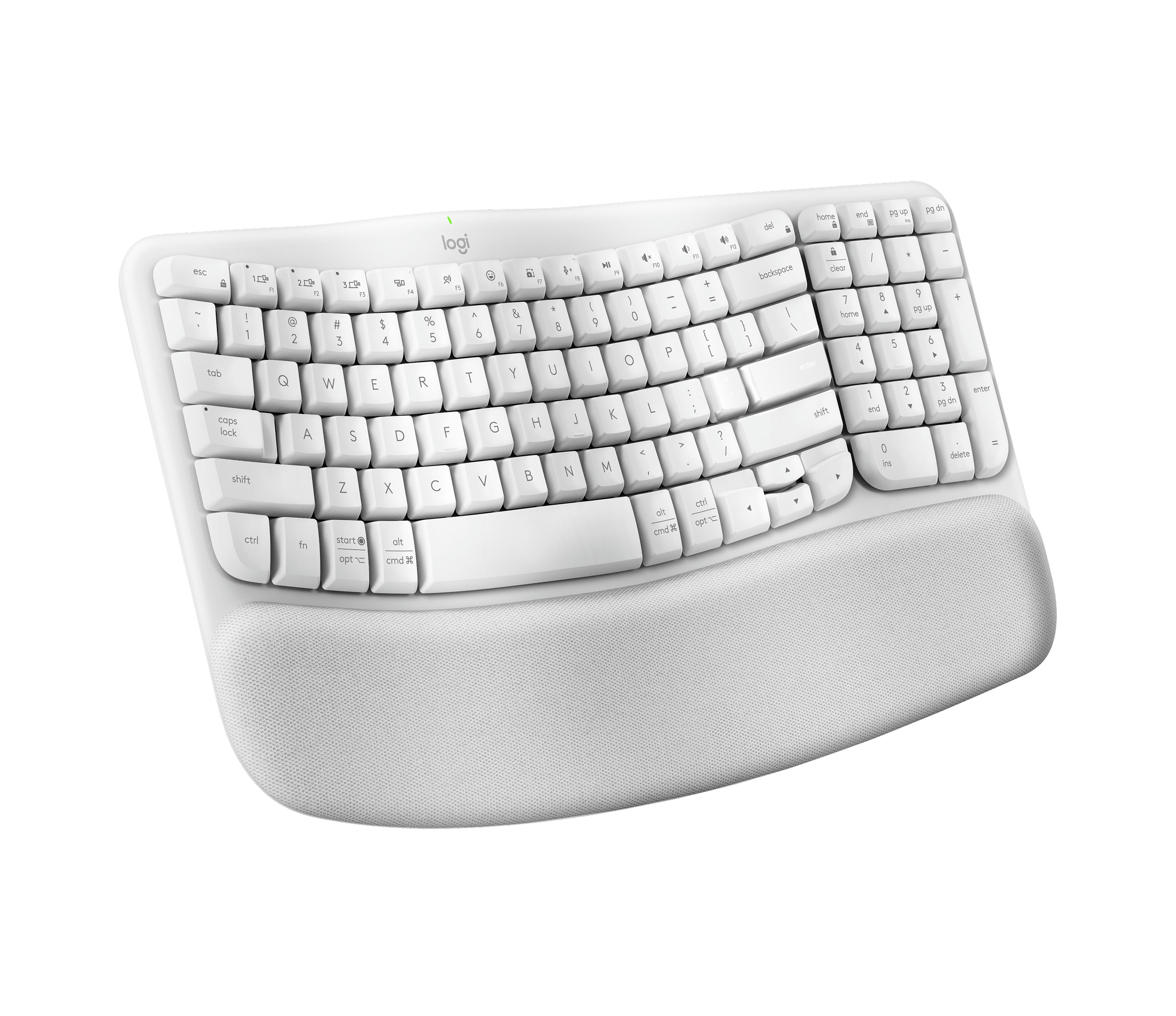 Logitech Wave Keys and Lift Combo for Mac, цвет: Молочно-белый — фото 5