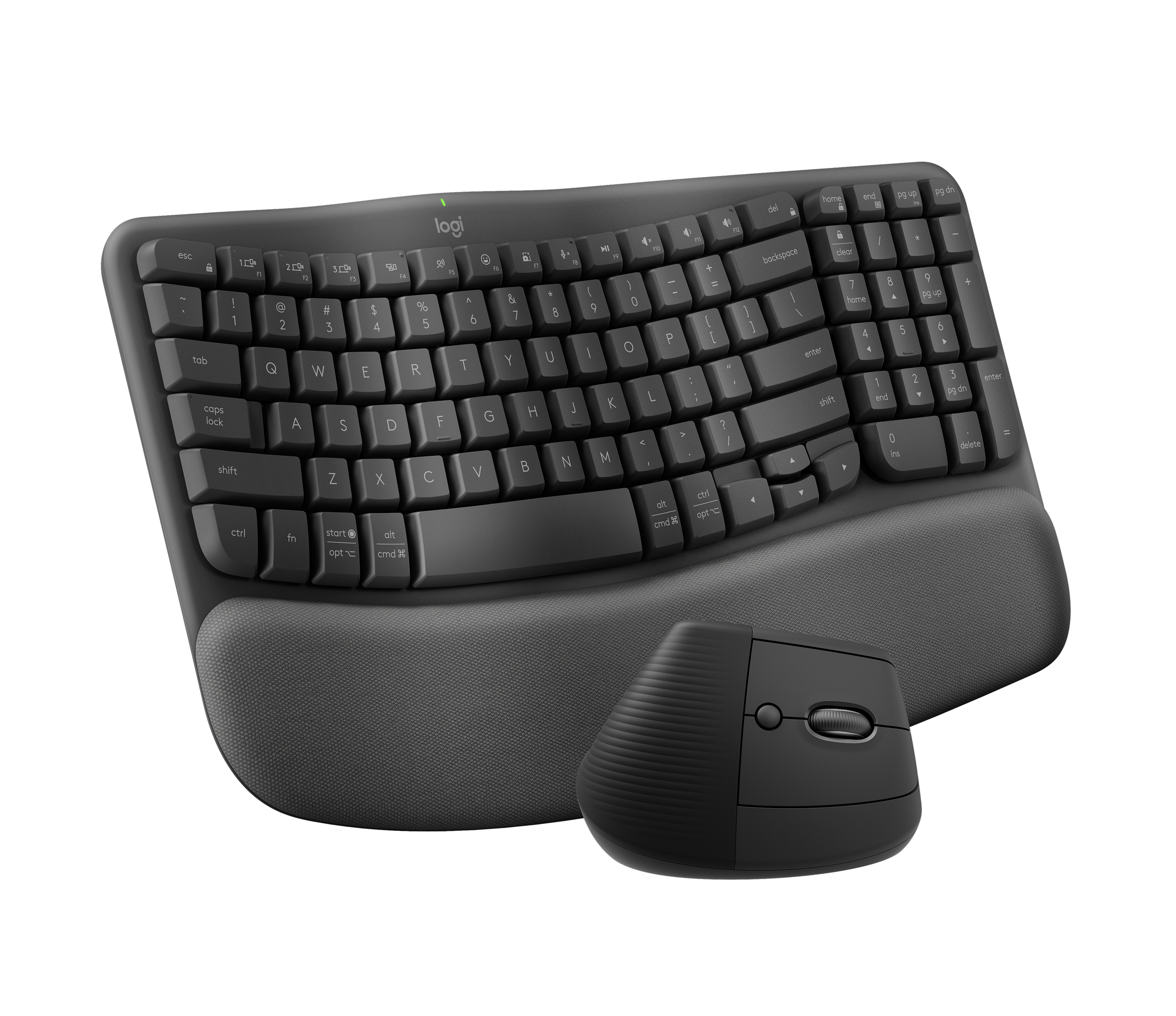 Logitech Wave Keys and Lift Combo, цвет: Графитовый — фото 2