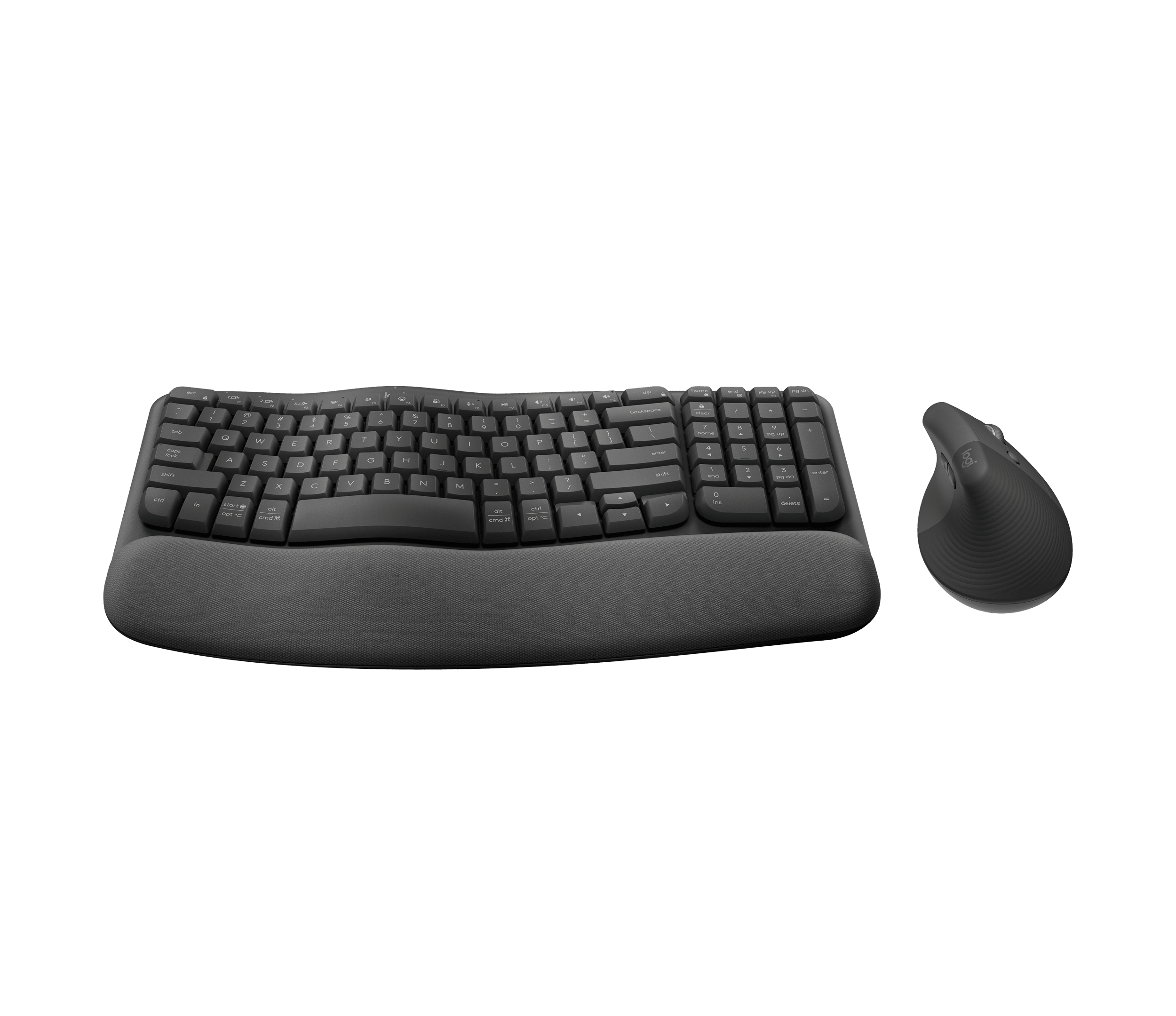 Logitech Wave Keys and Lift Combo, цвет: Графитовый — фото 3