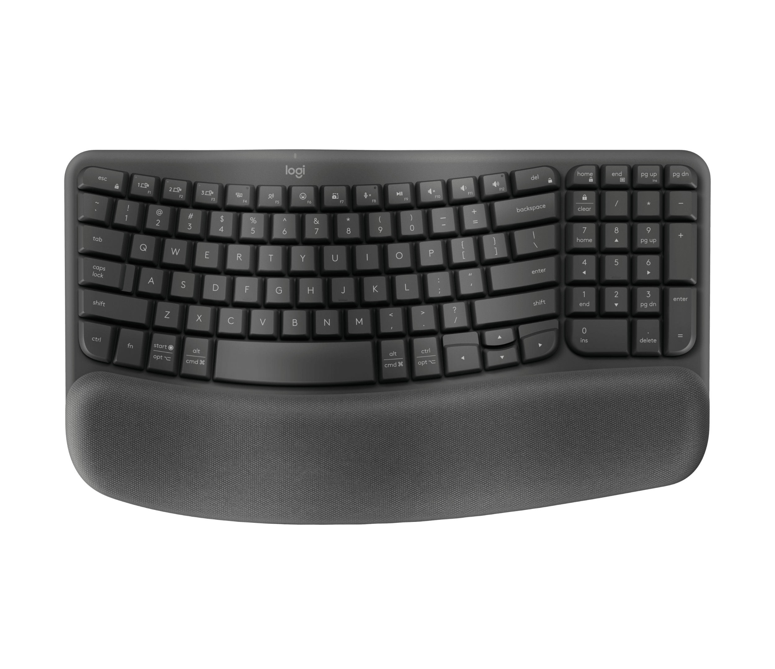 Logitech Wave Keys and Lift Combo, цвет: Графитовый — фото 5