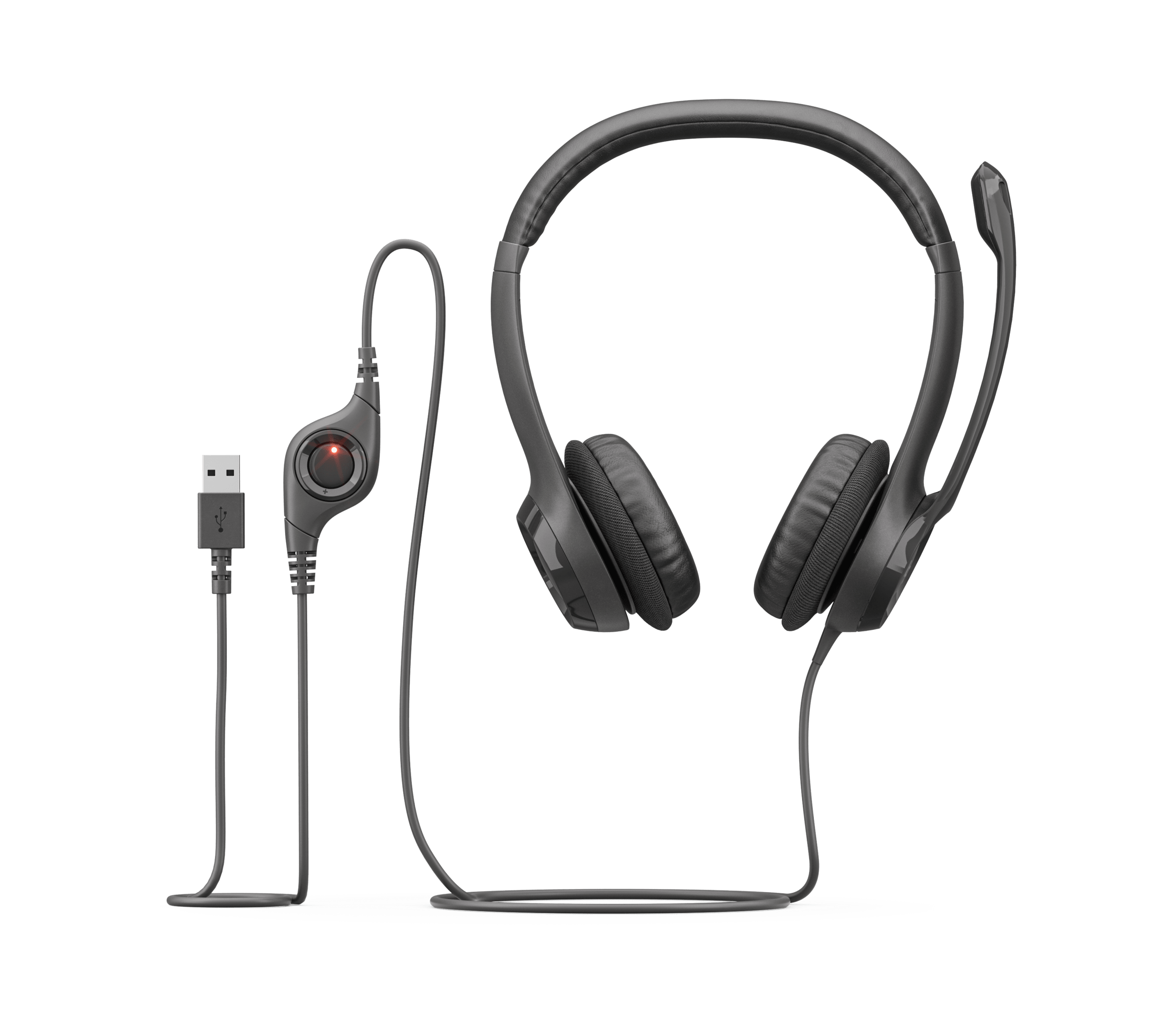 Logitech H390 USB Computer Headset, цвет: Чёрный, вариант 1 — фото 5